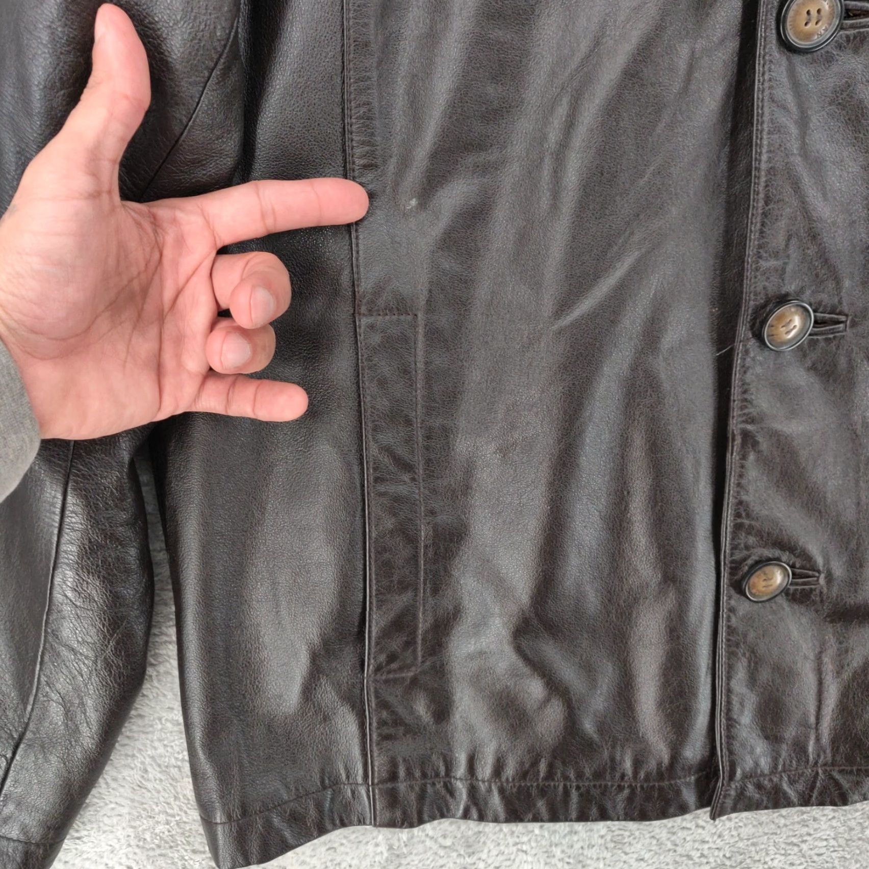 Vintage Wilsons Leather Jacket Mens Large L Brown Quilt Lined M Julian Button Size US L / EU 52-54 / 3 - 4 Thumbnail