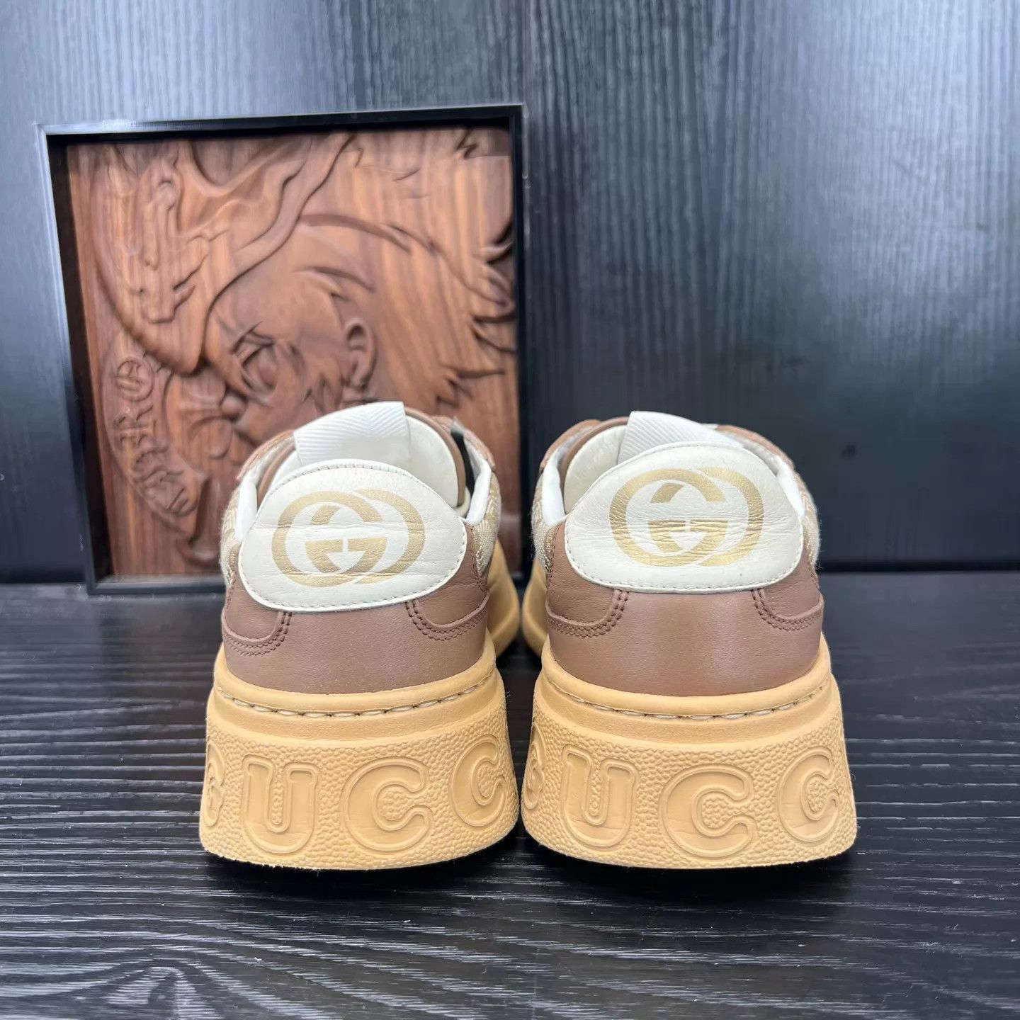 Gucci GUCCI Brown Cookie Sneaker EU 36.5 with box Size US 6 / IT 36 - 3 Thumbnail