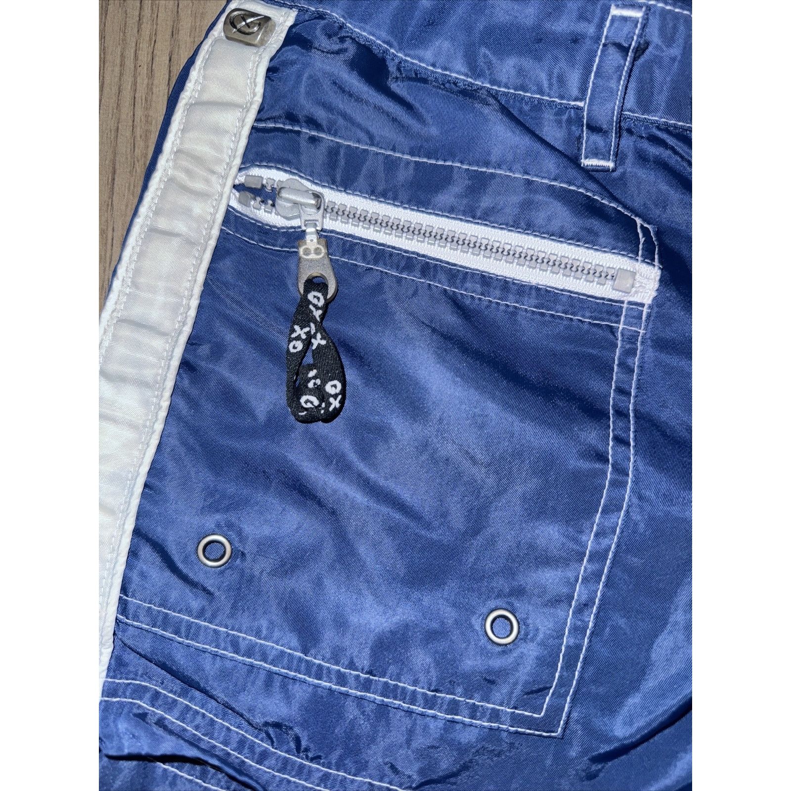 G-Star Y2K G Star Women’s Shorts Blue Nylon With Zippers Size 28 Size 28" / US 6 / IT 42 - 2 Thumbnail