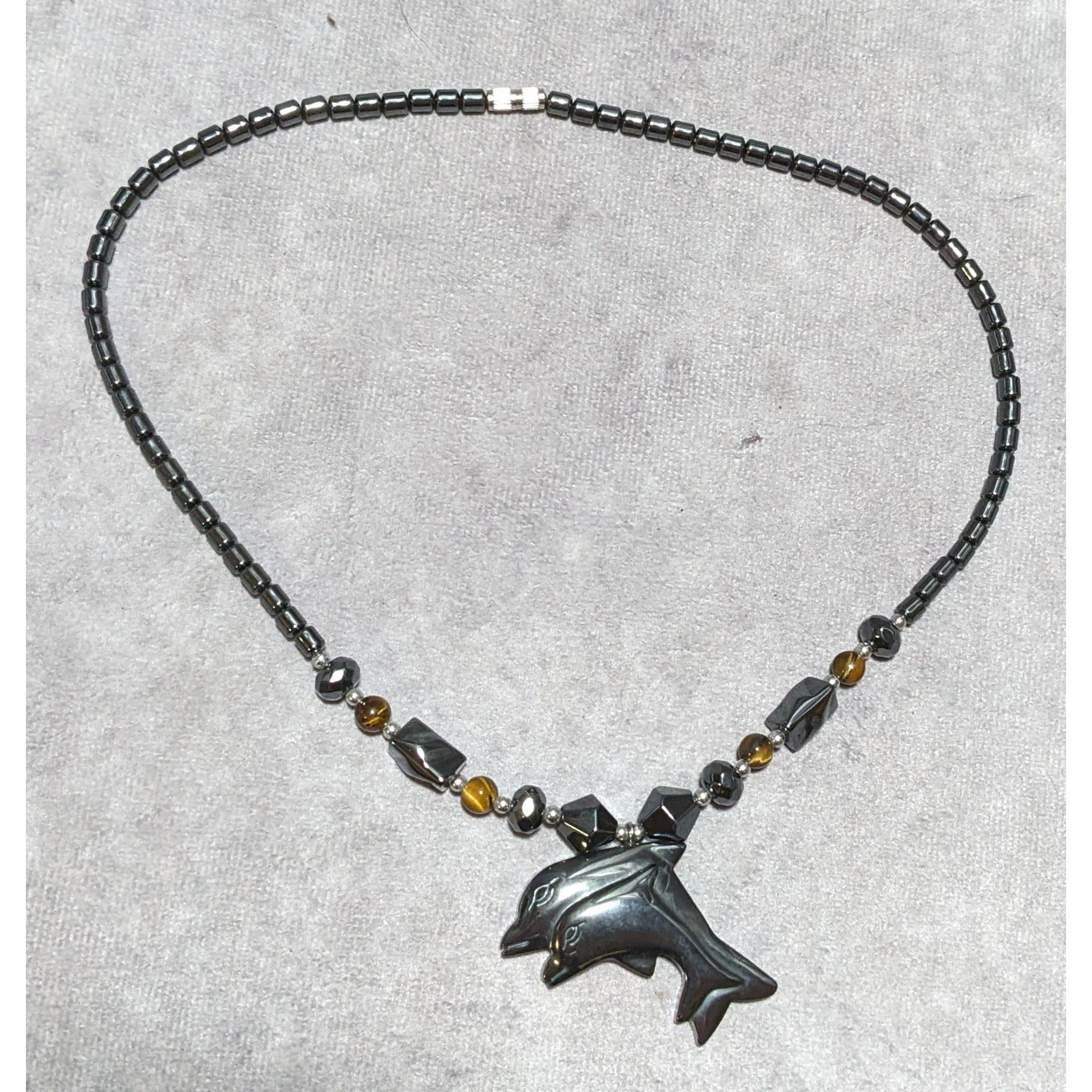 Other Hematite Dolphin Necklace Size ONE SIZE - 8 Thumbnail