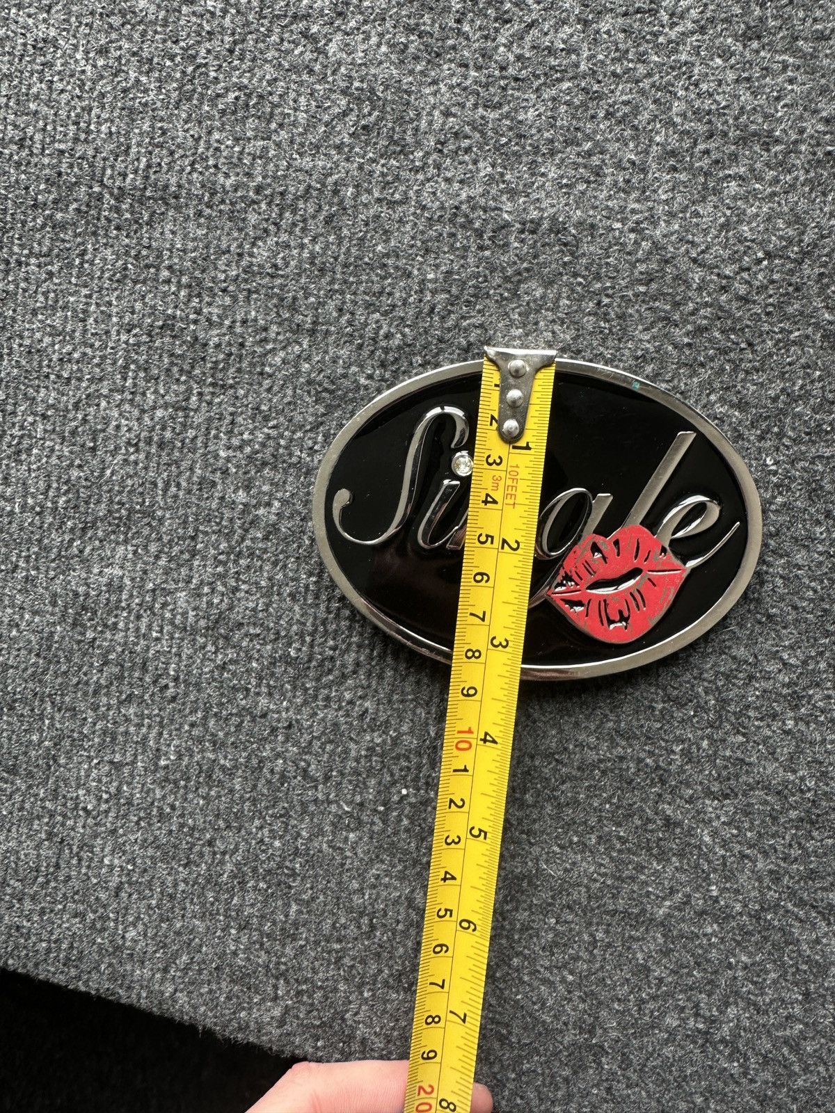 Other RARE🚨 SINGLE 💋 BUCKLE BLACK SILVER LOGO ONLY BUCKLE Size ONE SIZE - 7 Thumbnail