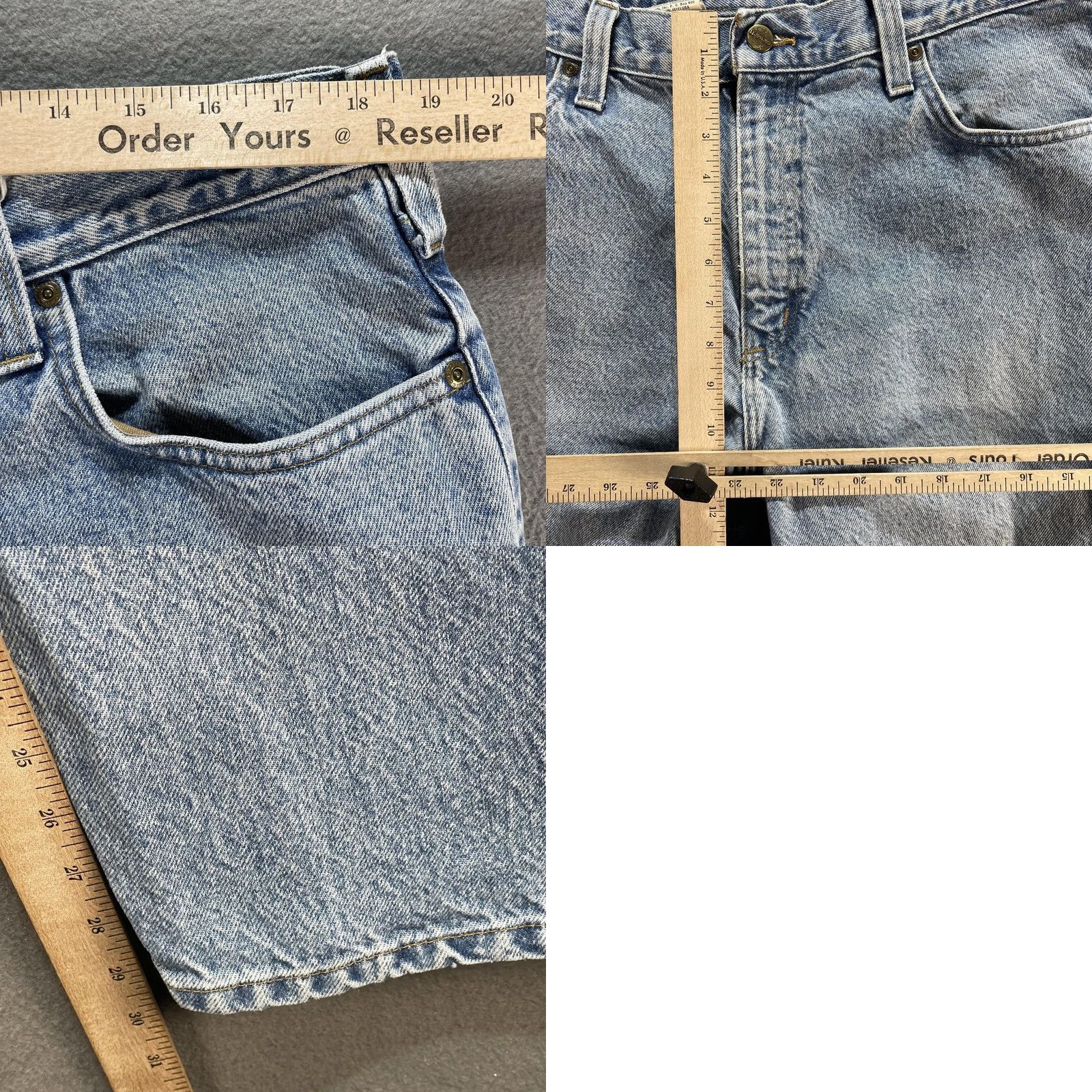 Carhartt Carhartt Jeans Mens 40x30 Blue Relaxed Fit Straight Leg Denim Workwear B460 LVB Size US 40 / EU 56 - 8 Thumbnail