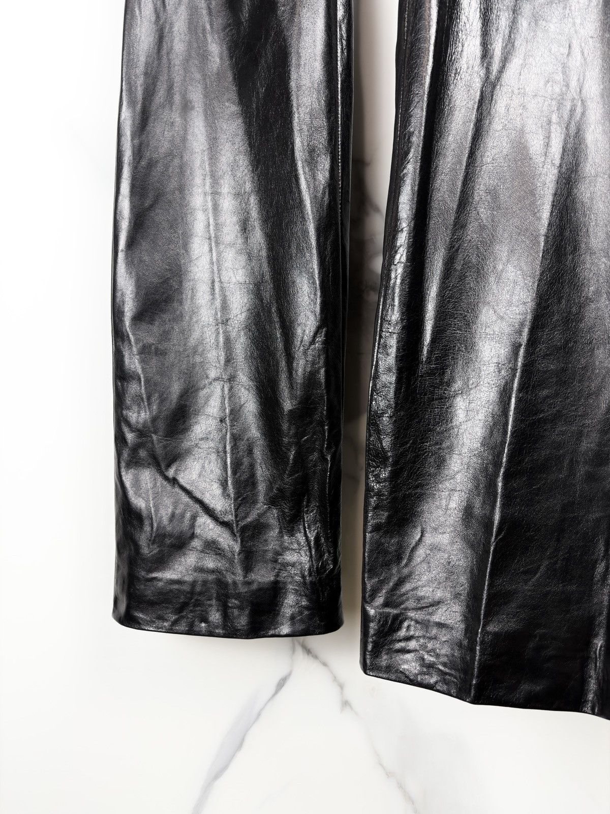 Gucci Gucci Tom Ford Vintage Long Flare Leather Pants Trousers Size US 32 / EU 48 - 5 Thumbnail