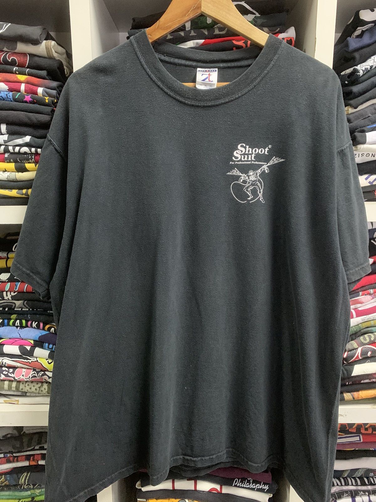 Jerzees × Vintage Vintage Shoot suit t-shirt Size US XL / EU 56 / 4 - 3 Thumbnail