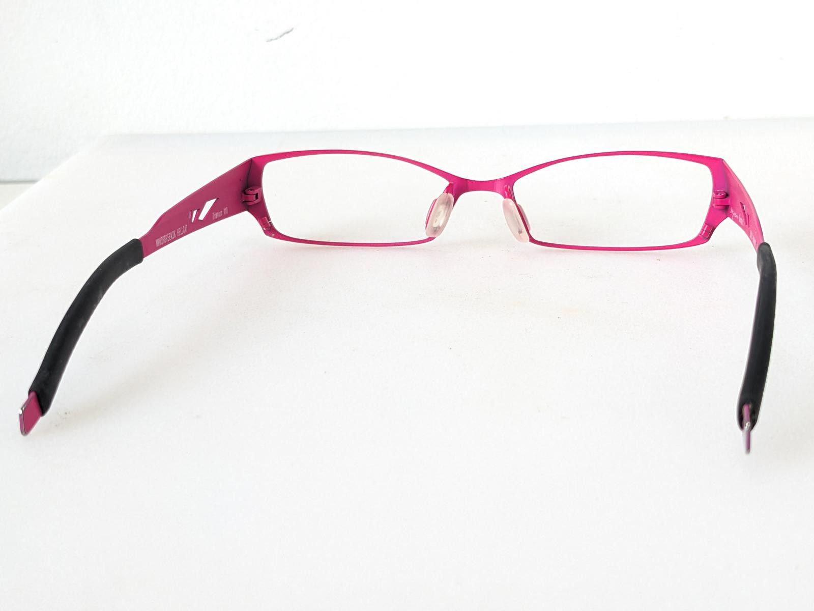 Other Orgreen Japan Hellcat Women Eyeglasses Pink Rectangular Size ONE SIZE - 5 Thumbnail