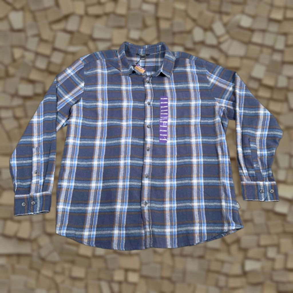 Eddie Bauer Eddie Bauer Shirt 2XL Blue Plaid Flannel Cotton Outdoor Canyon Workwear Womens? Size US XXL / EU 58 / 5 - 1 Thumbnail