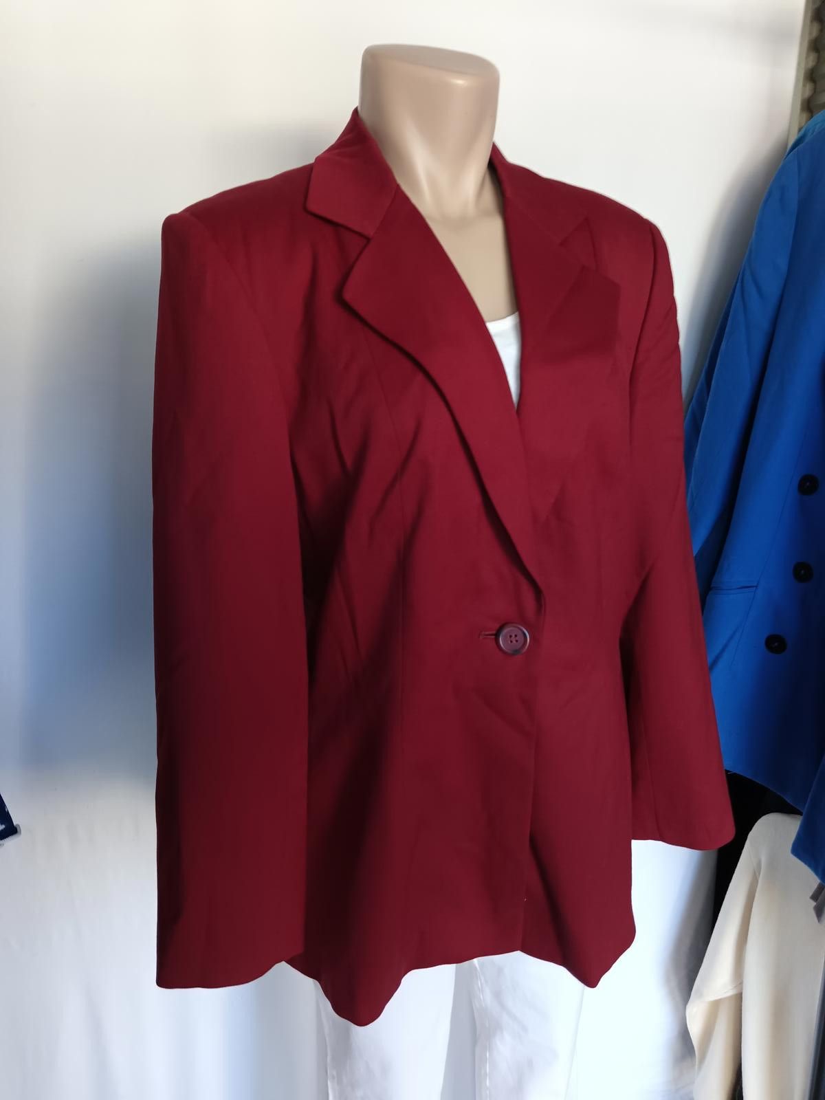 Designer Stylish Burgundy Blazer for Women Size L / US 10 / IT 46 - 4 Thumbnail