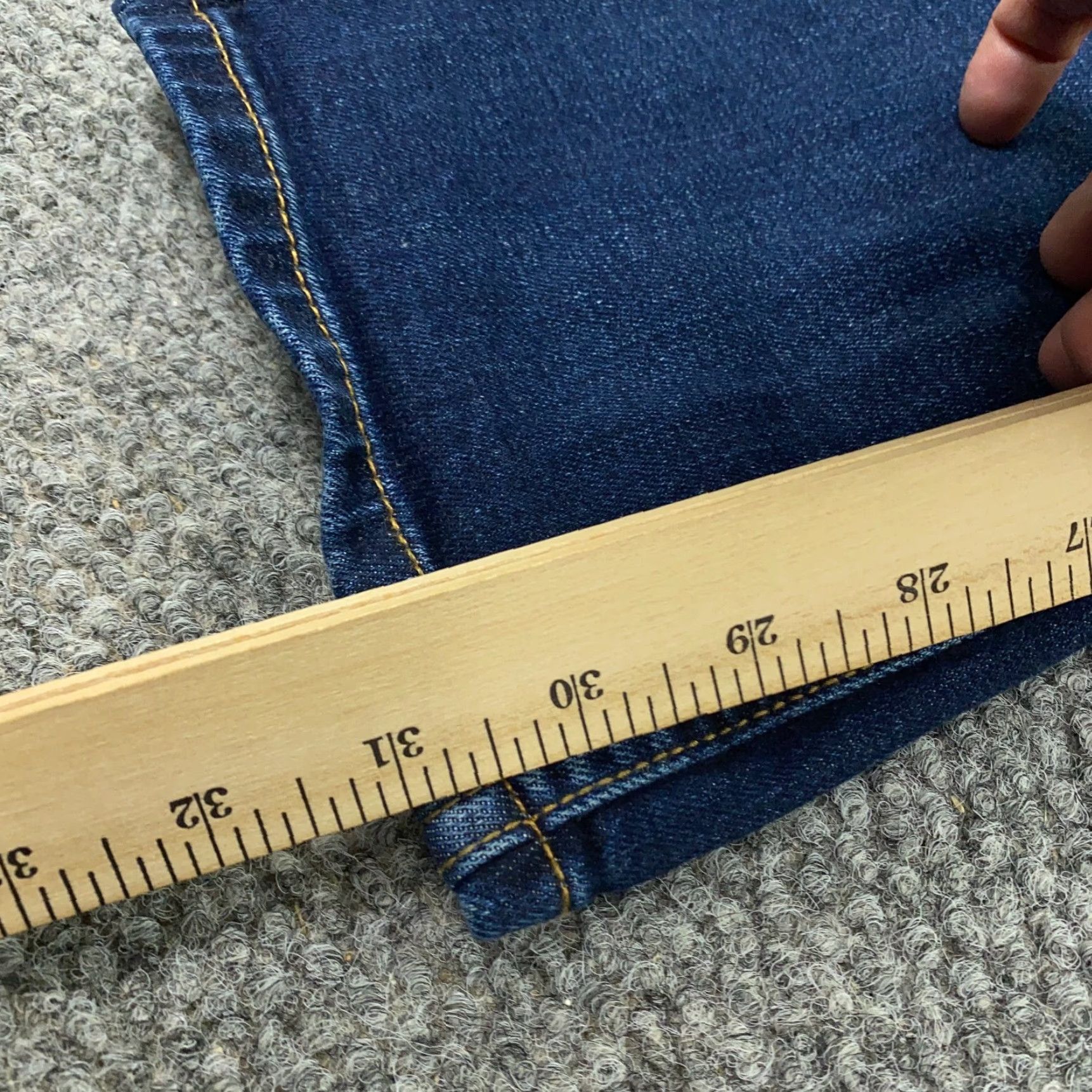 Levi's Levi's Jeans 505 Straight Mens 30x31 Denim Stretch Blue, Regular Fit, 5-Pocket, Zip Fly, Cotton Elastane, 30 Waist Men’s Jeans Size US 30 / EU 46 - 4 Thumbnail