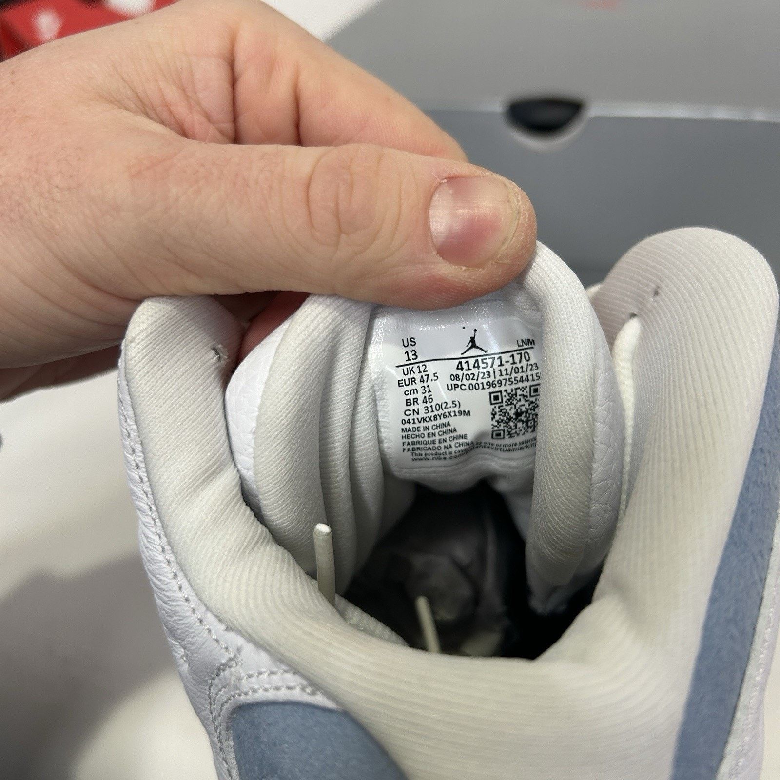 Jordan Brand Nike Air Jordan 13 Retro OG “Blue Grey” 414571-170 Size US 13 / EU 46 - 6 Thumbnail