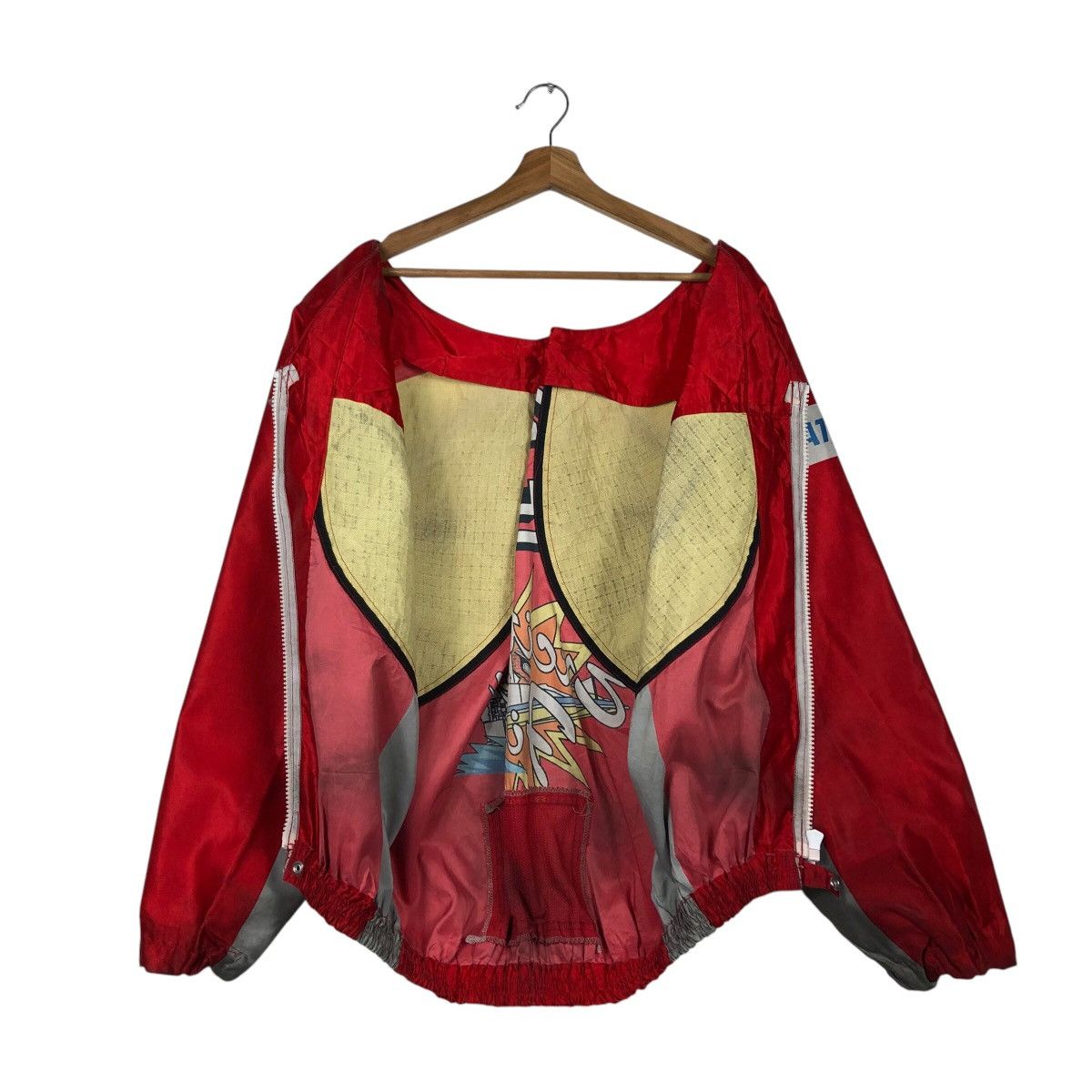 Japanese Brand × Vintage 📌Vintage Bomber Jacket Boat Race Big Logo Rich Red Size US M / EU 48-50 / 2 - 15 Thumbnail