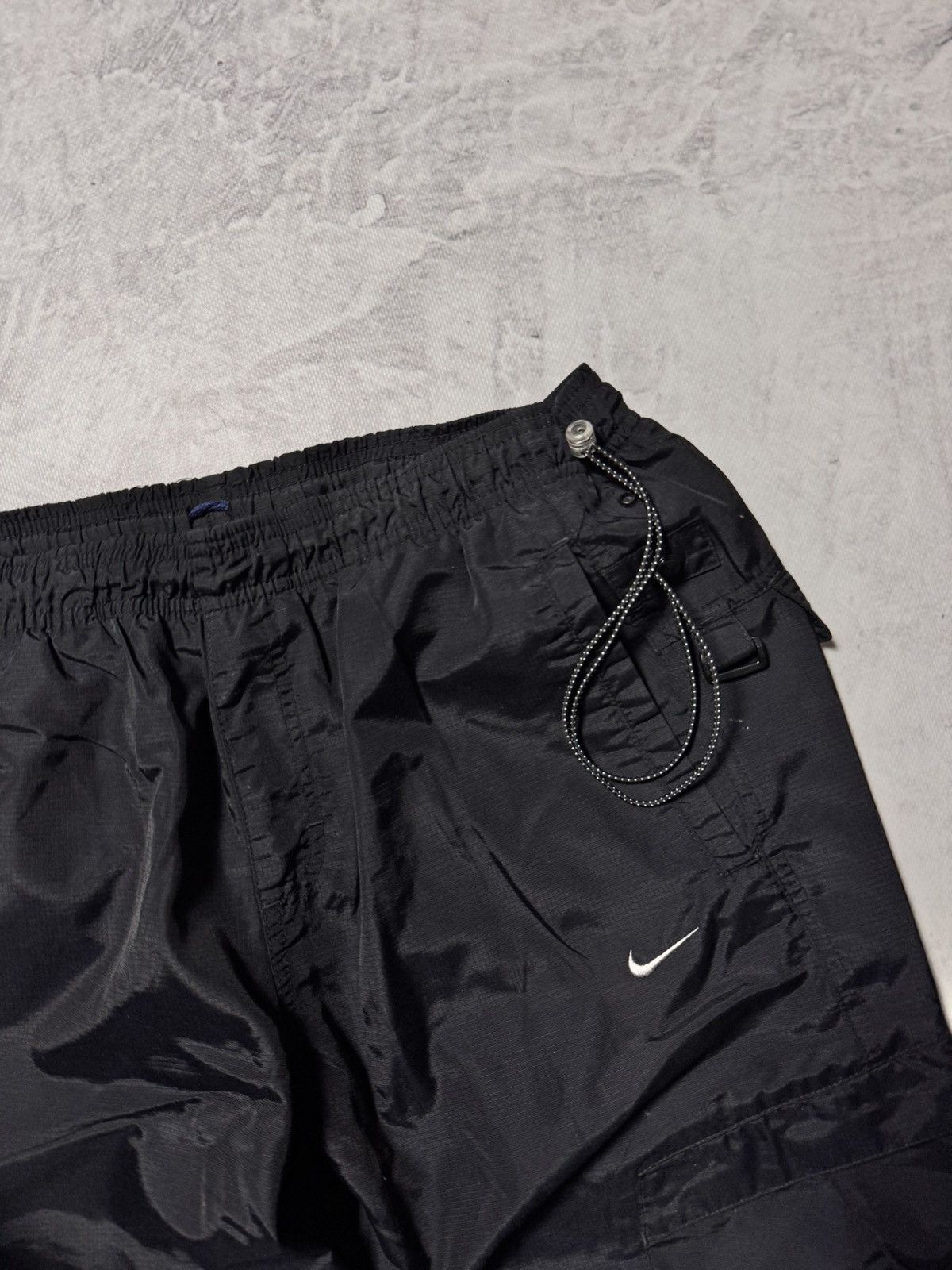 Nike × Vintage 00s Nike Vintage Nylon Airmax Baggy Drill Pants Cargo Y2K Size US 32 / EU 48 - 4 Thumbnail