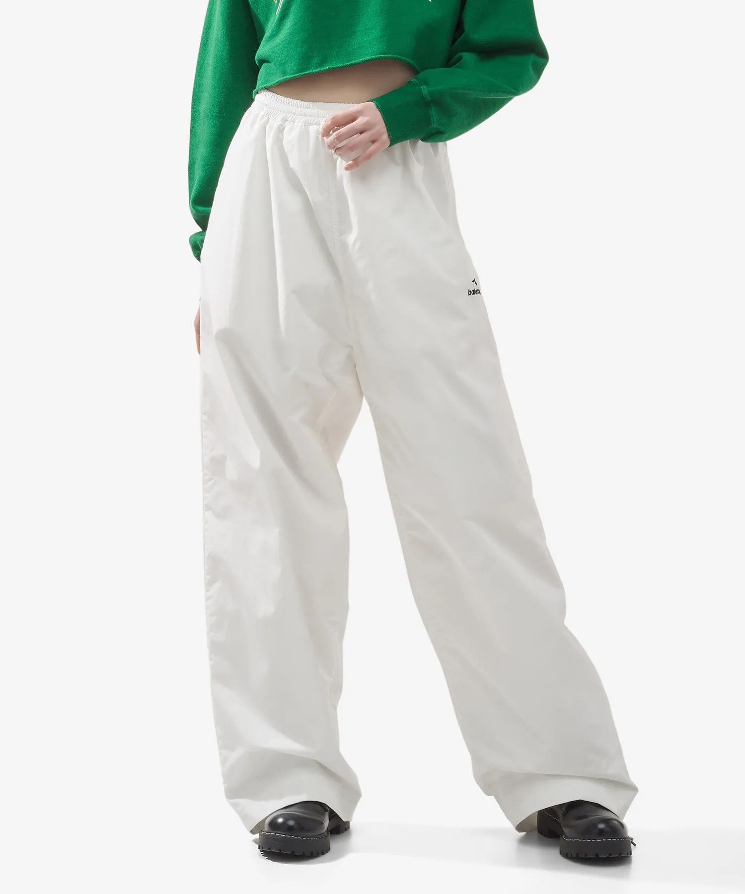Balenciaga o1in1g0126 3B Sports Icon Tracksuit Pants in White Size 25" / US 0 / IT 36 - 2 Thumbnail