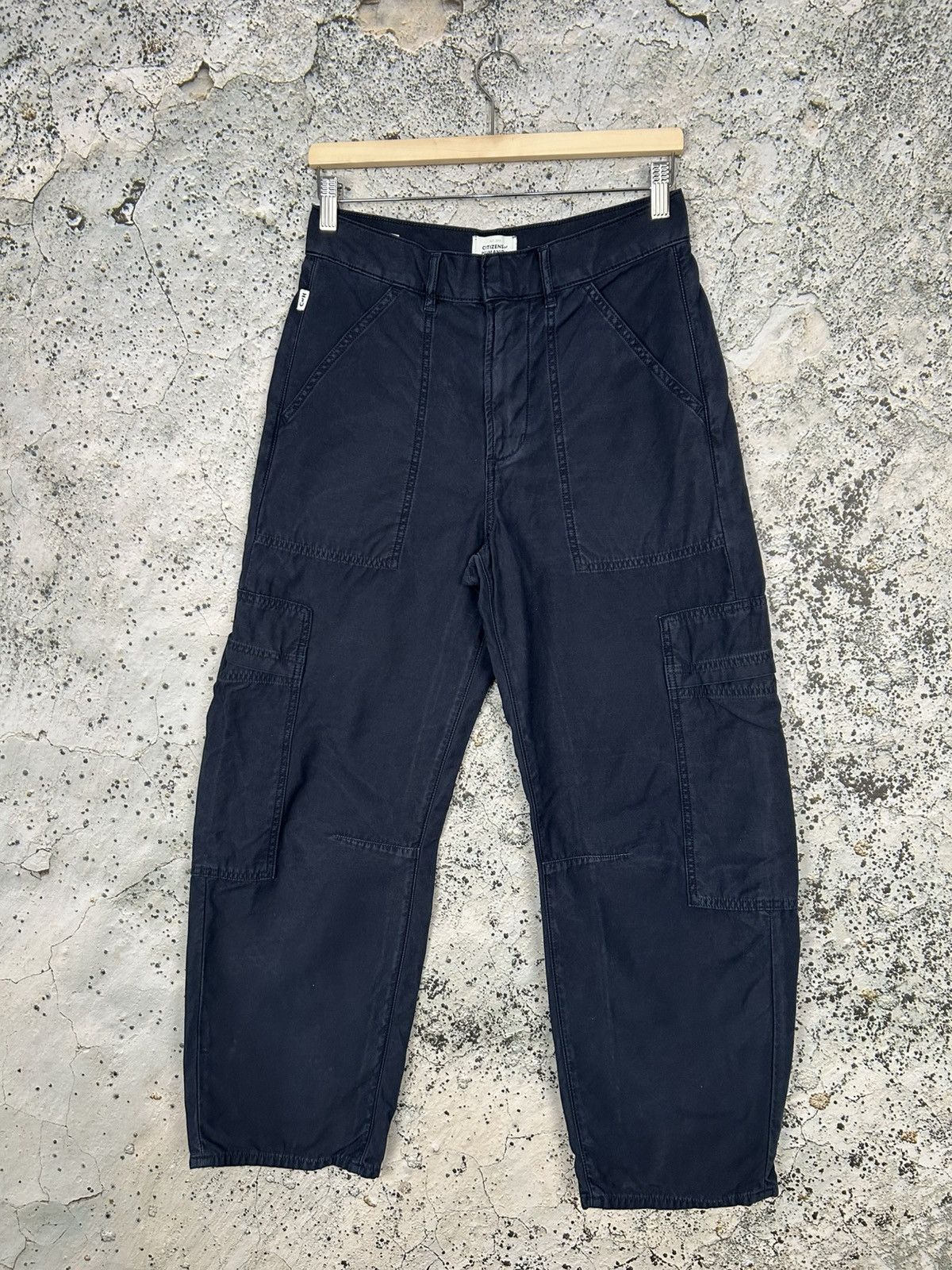 Citizen of Humanity Navy Cargo Pants Designer Avant Garde