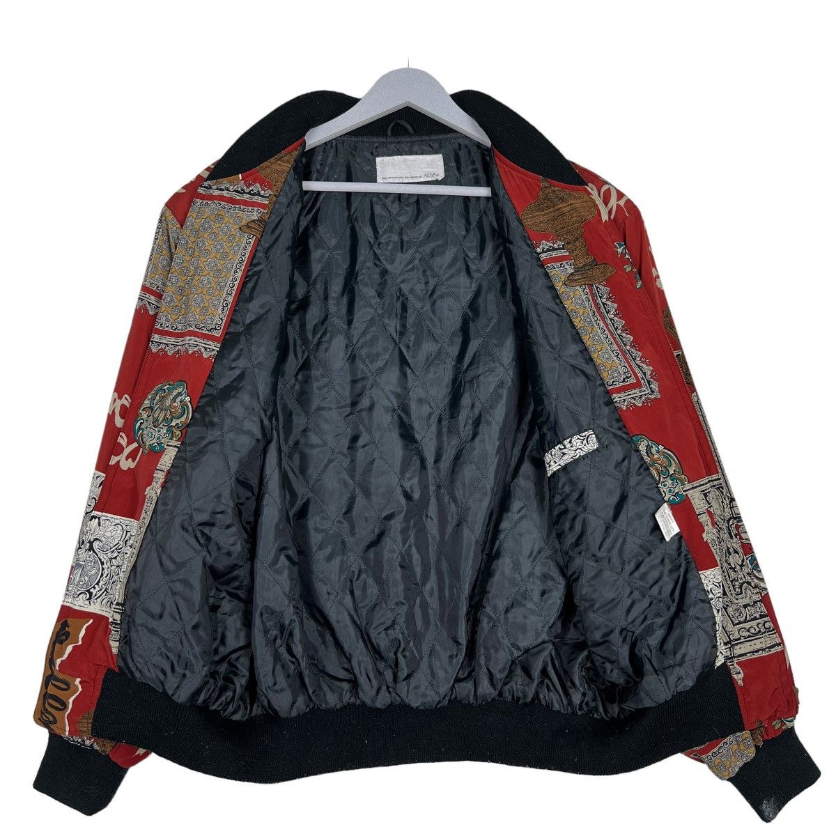 Japanese Brand 🔥 VINTAGE JAPANESE AKIYA BAROQUE BOMBER JACKET RARE DESIGN Size US M / EU 48-50 / 2 - 12 Thumbnail