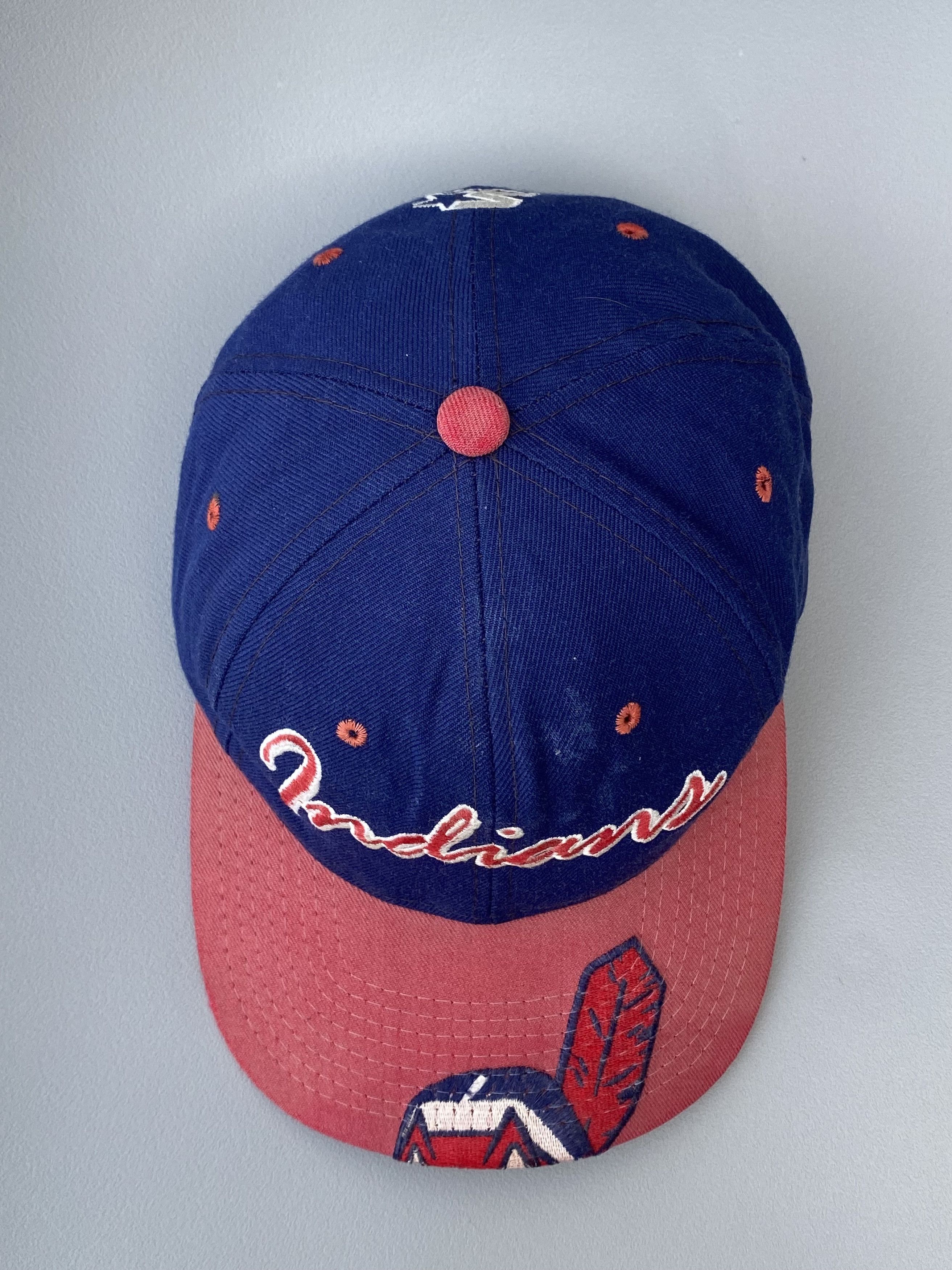 MLB × Starter × Vintage Vintage Starter Clevland Indians Big logo The Game Cap Hat Size ONE SIZE - 4 Thumbnail