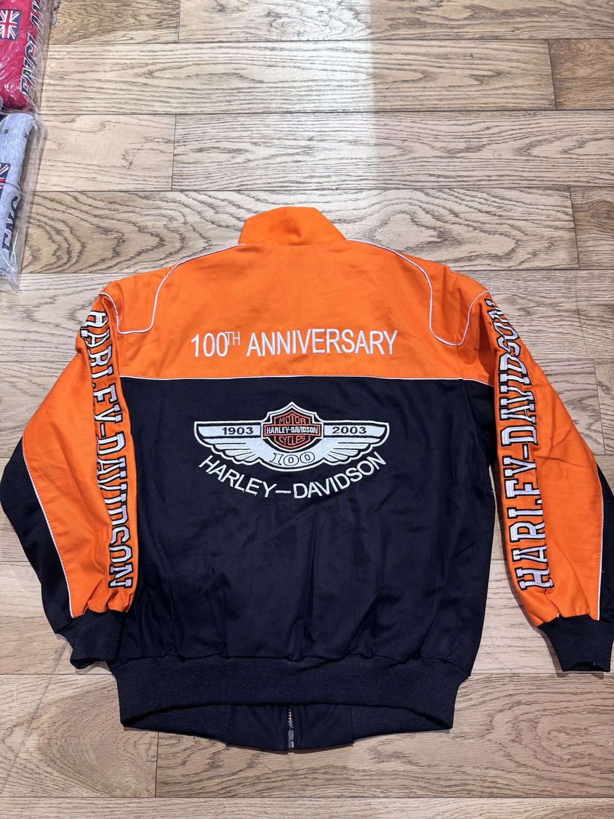 Vintage Harley Davidson embroidered rework bomber jacket size Large Size US L / EU 52-54 / 3 - 2 Thumbnail