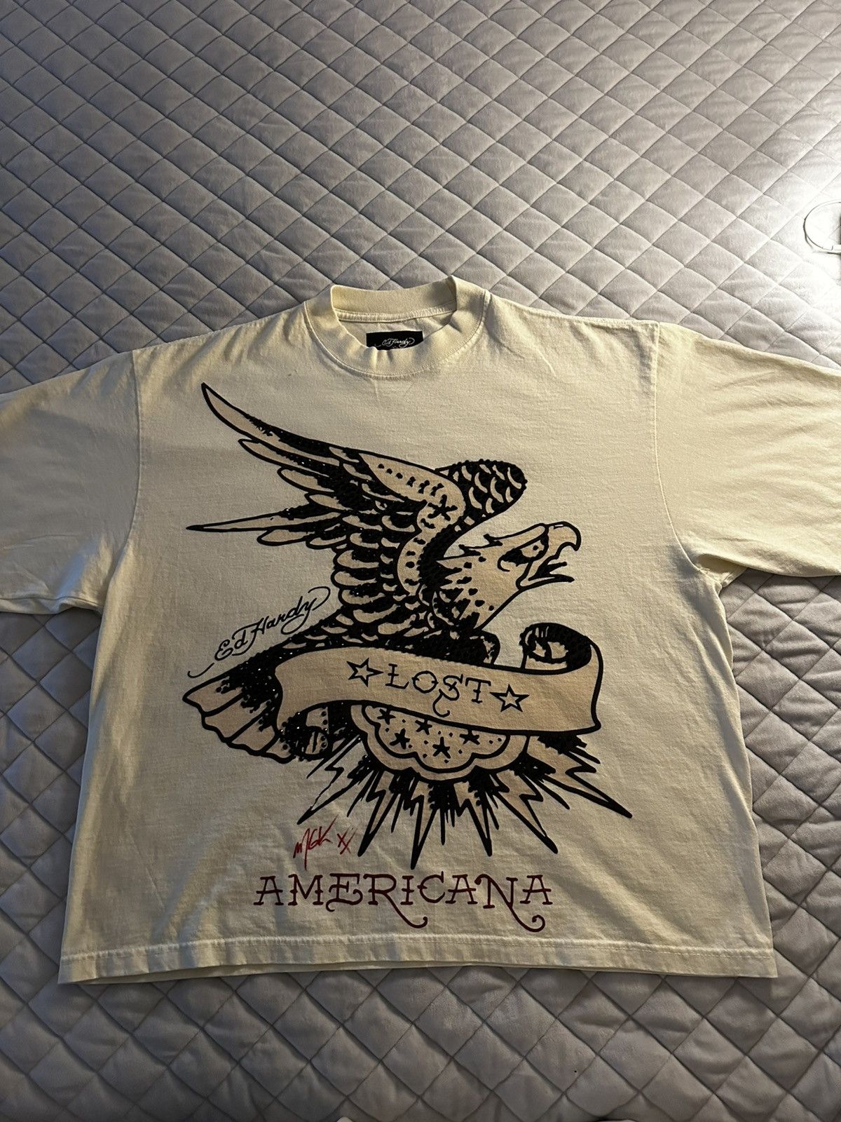 Ed Hardy Signed MGK x Ed Hardy ComplexCon Exclusive Tee Size US L / EU 52-54 / 3 - 1 Thumbnail