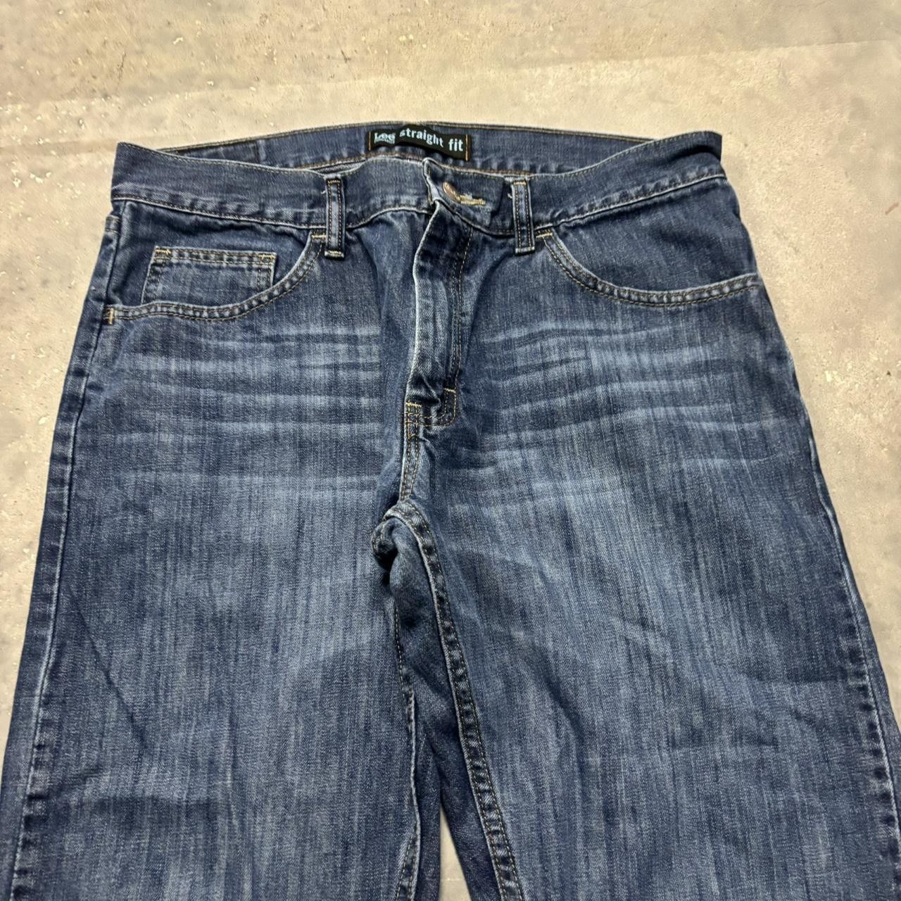 Japanese Brand × Vintage Crazy Vintage Y2K/2000s Grunge Dark Wash Essential Denim Jeans! Size US 33 - 5 Thumbnail