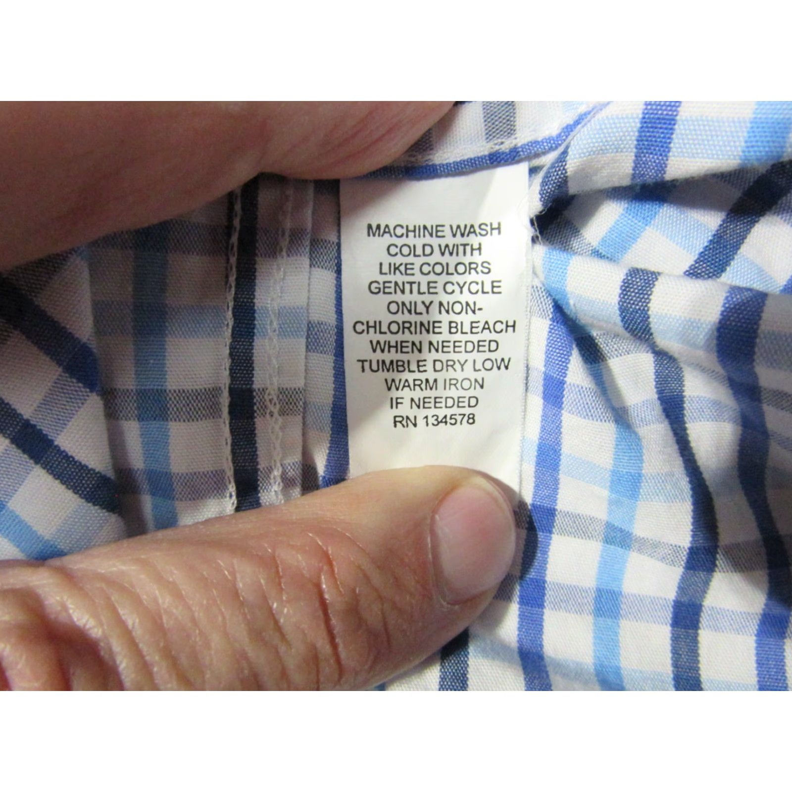 Vineyard Vines Vineyard Vines Shirt Mens XL Blue Check Embroidered Whale Pocket Button Down Shirt Size US XL / EU 56 / 4 - 4 Thumbnail