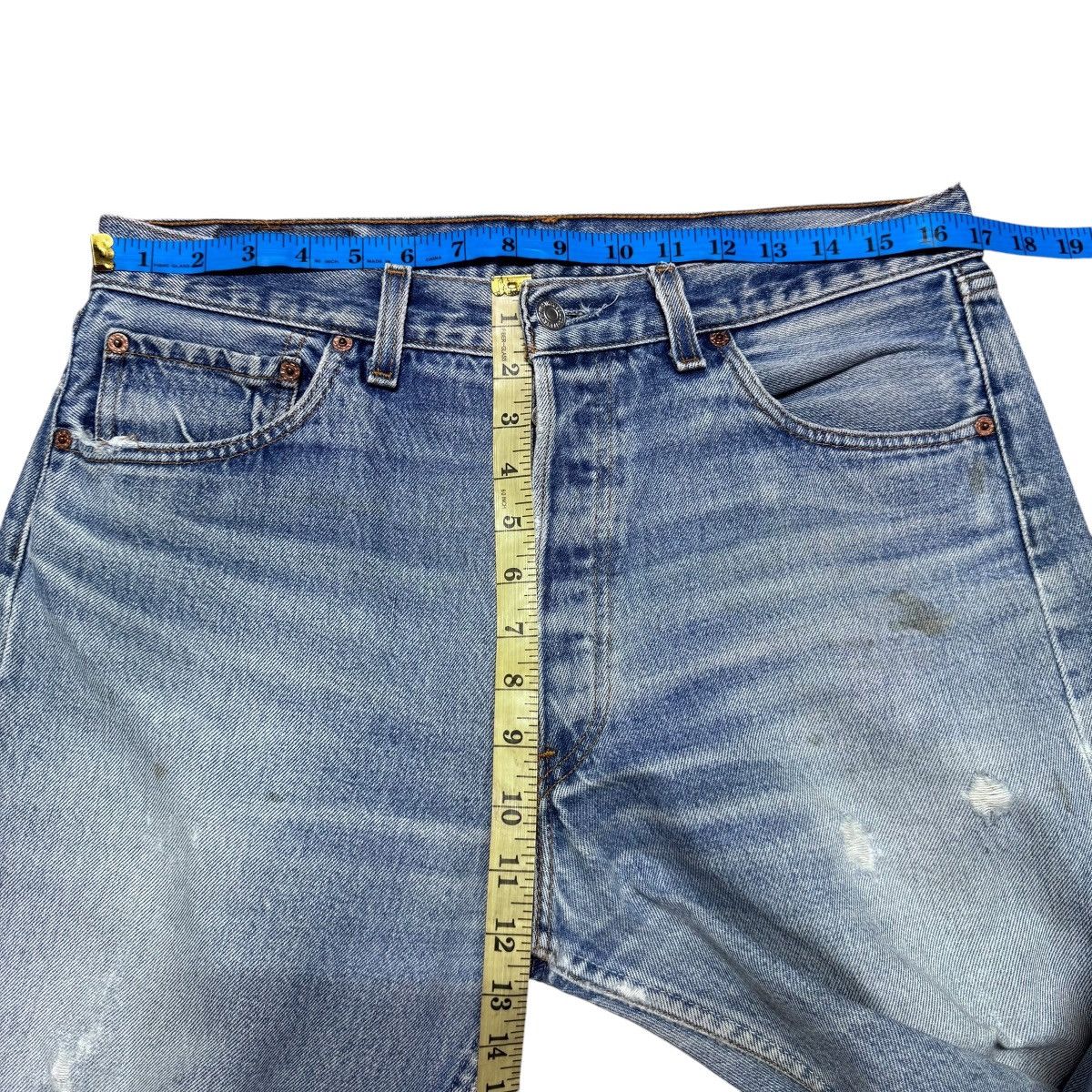 Levi's Vintage 90s Levis 501xx Distressed Cropped Jeans Size US 34 / EU 50 - 18 Thumbnail