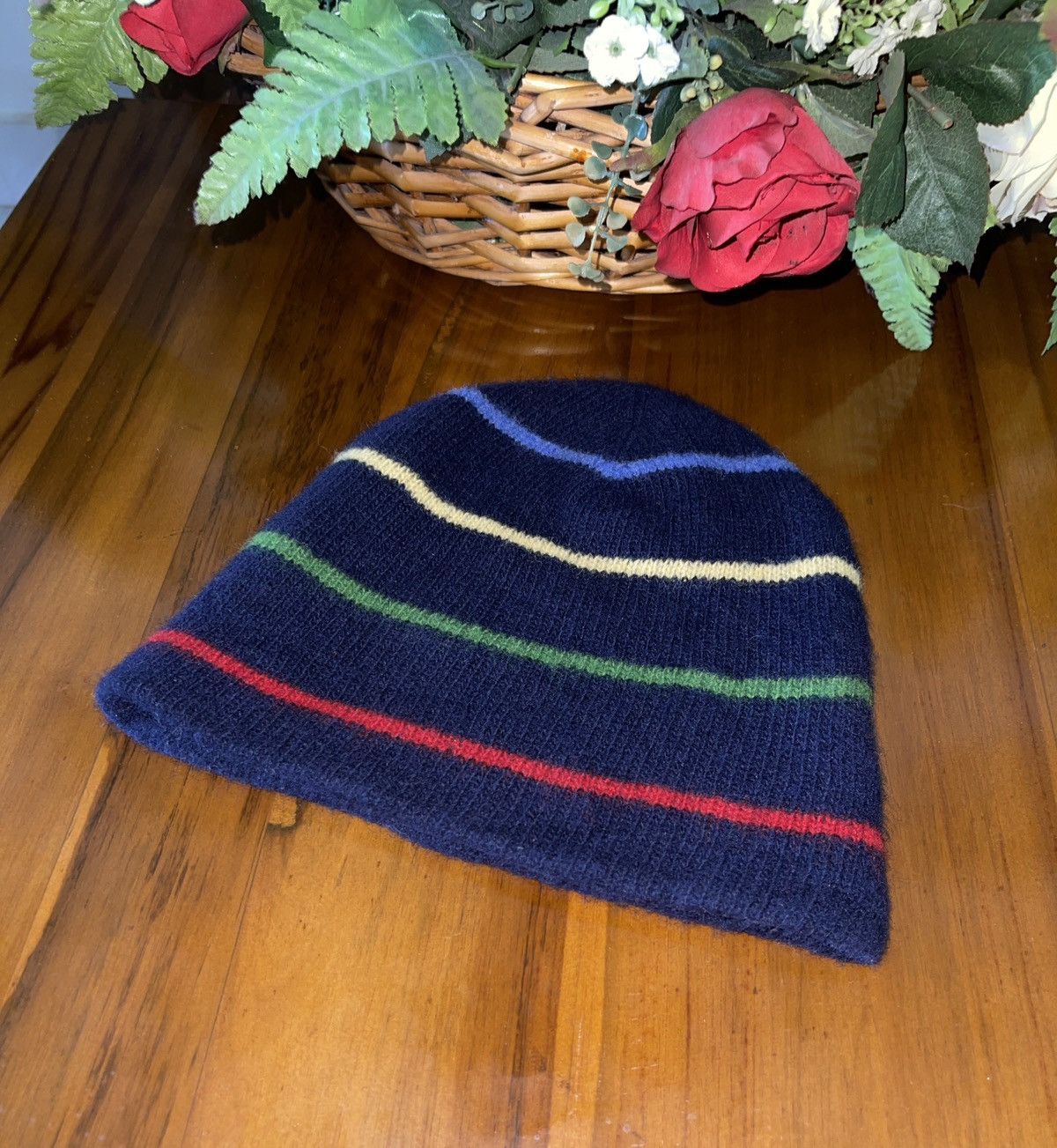J.Crew J.Crew Rainbow Stripe Beanie Hats Size ONE SIZE - 2 Thumbnail