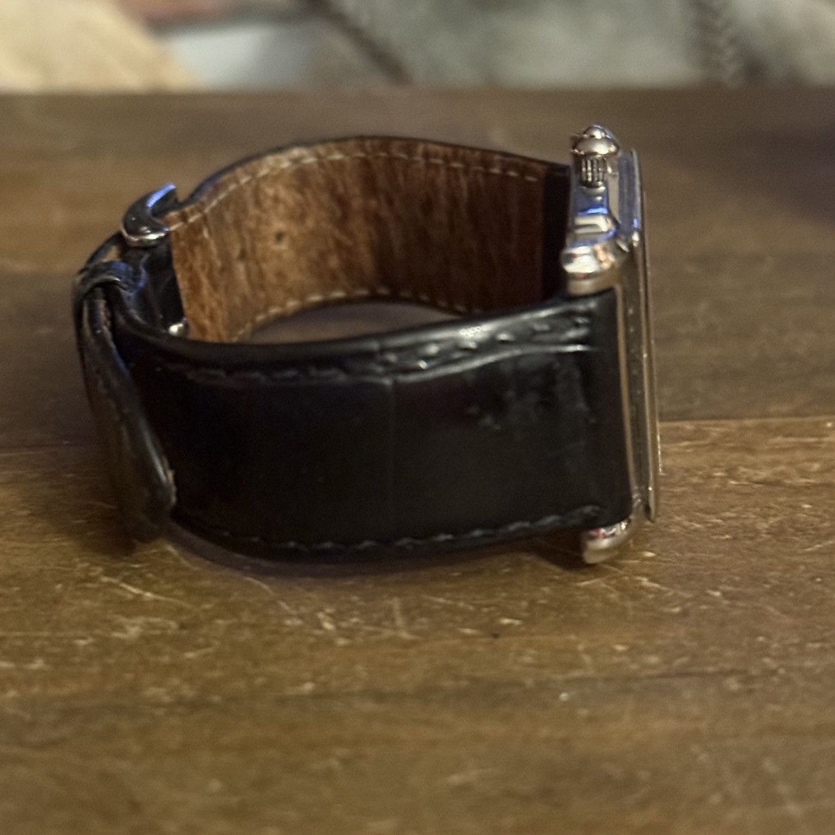 St. John St. John signature logo black leather band watch Size ONE SIZE - 9 Thumbnail