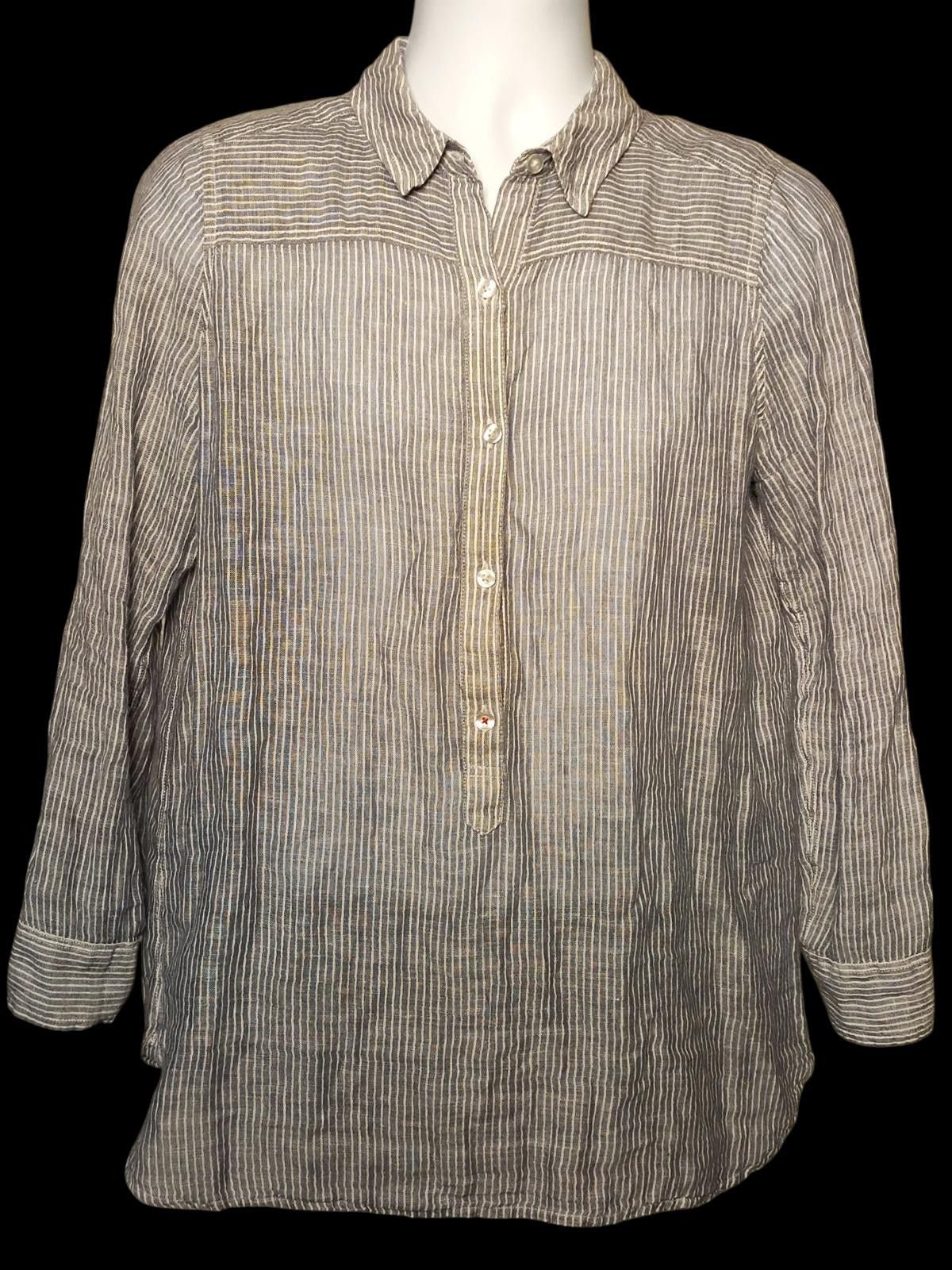 Lucky Brand Lucky Brand Men's Casual Striped Button-Up Shirt Size US M / EU 48-50 / 2 - 3 Thumbnail