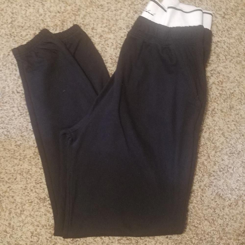 Designer Missguided Black Joggers with White Stripe Size 4 Size 27" / US 4 / IT 40 - 1 Thumbnail