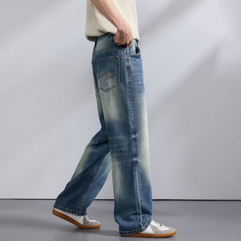 Vintage Men's Retro Loose-Fit Casual Straight-Leg Flared Jeans Size US 32 / EU 48 - 3 Thumbnail