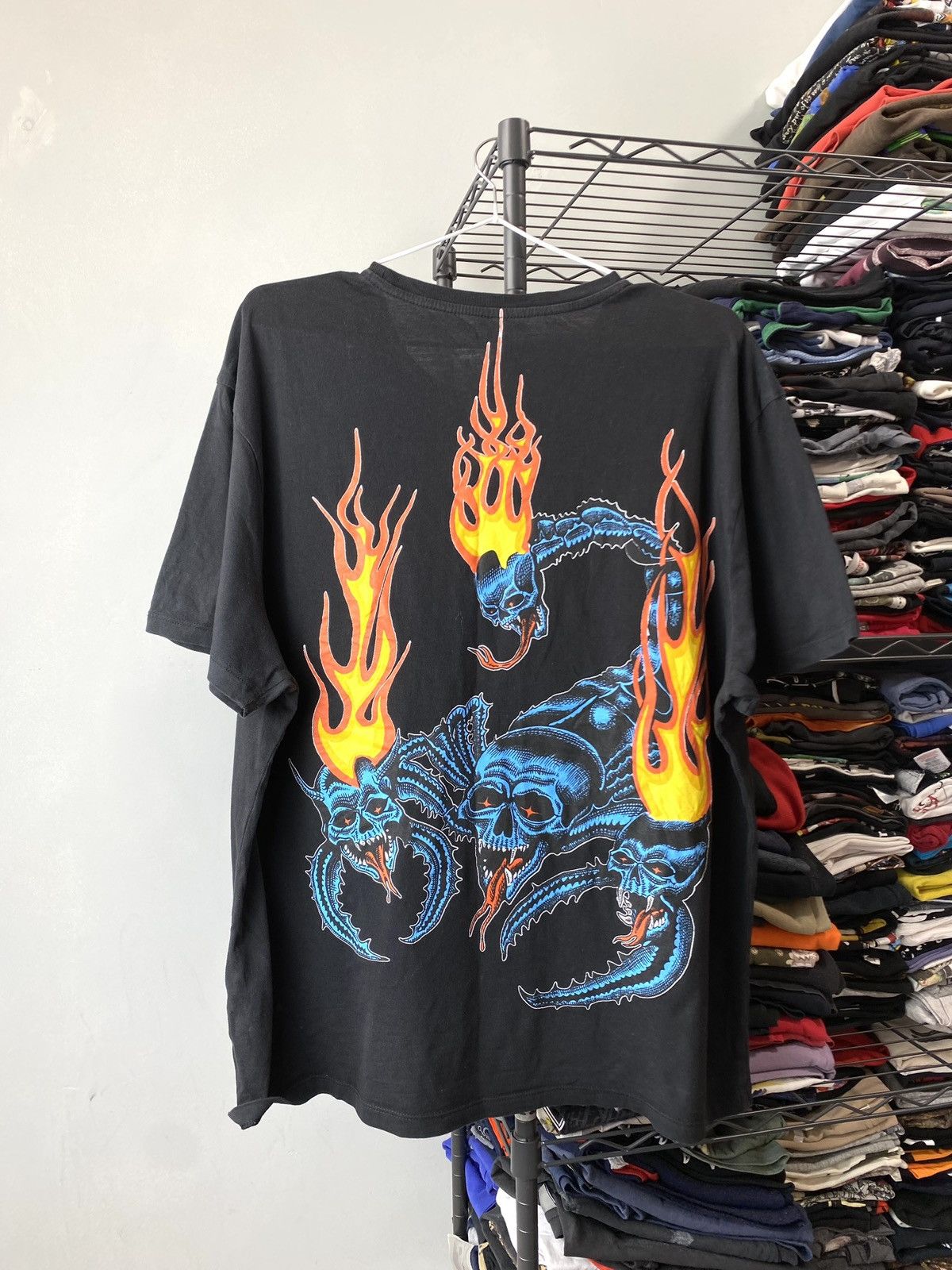Allsaints Vintage All Saints Skull Dragon Art T Shirt Hype Y2K Size US M / EU 48-50 / 2 - 1 Thumbnail