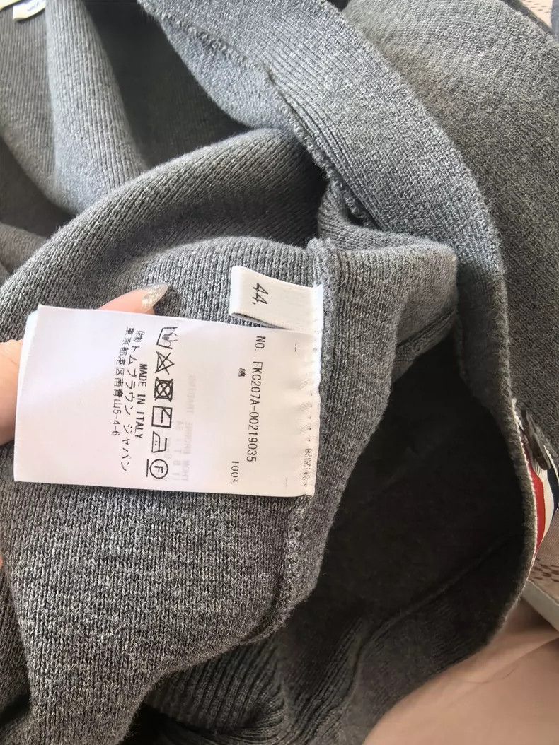 Thom Browne Thom Browne Gray four-in-the-crotch sweater Size US S / EU 44-46 / 1 - 6 Thumbnail