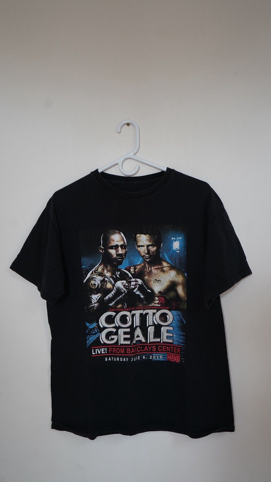 Vintage Vintage Boxing Tee Cotto vs Geale Size US L / EU 52-54 / 3 - 1 Thumbnail