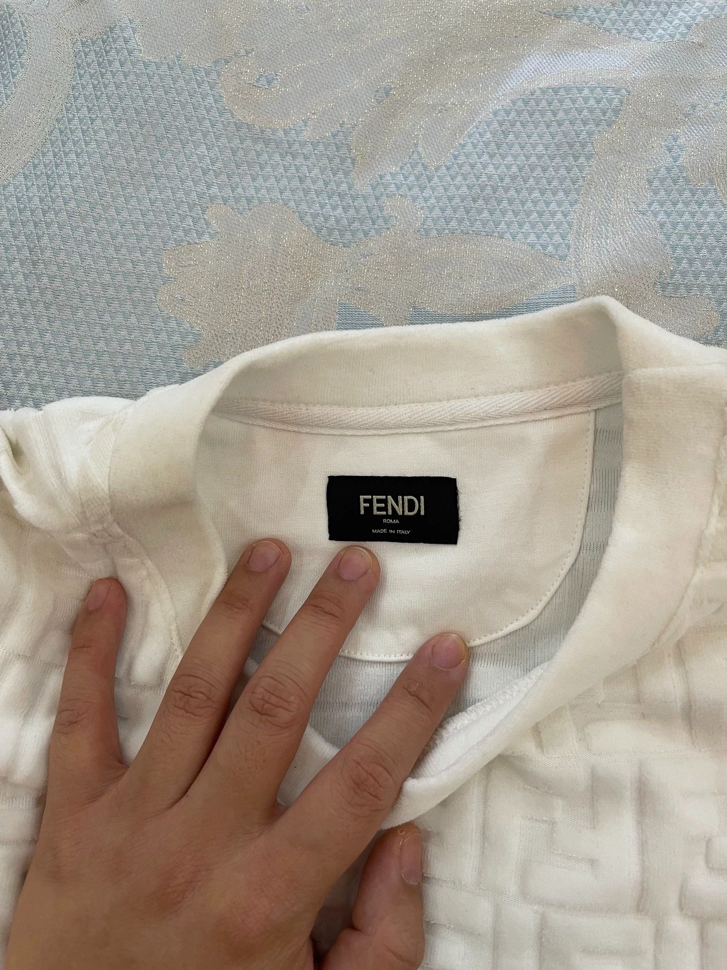 Fendi FENDI Towel Full Logo 3D Plush TEE L new no tags Size US L / EU 52-54 / 3 - 4 Thumbnail