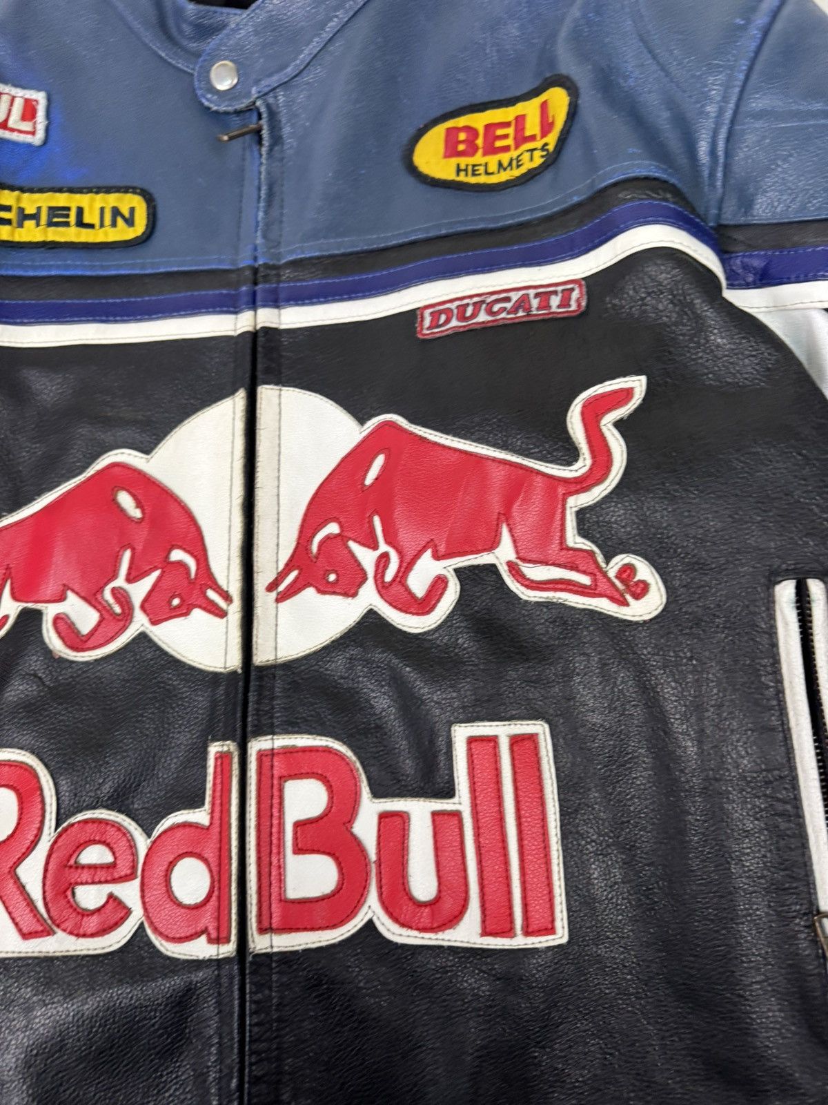 Red Bull Vintage Red Bull Leather Racing Moto Jacket 90s USA Size US XXL / EU 58 / 5 - 9 Thumbnail