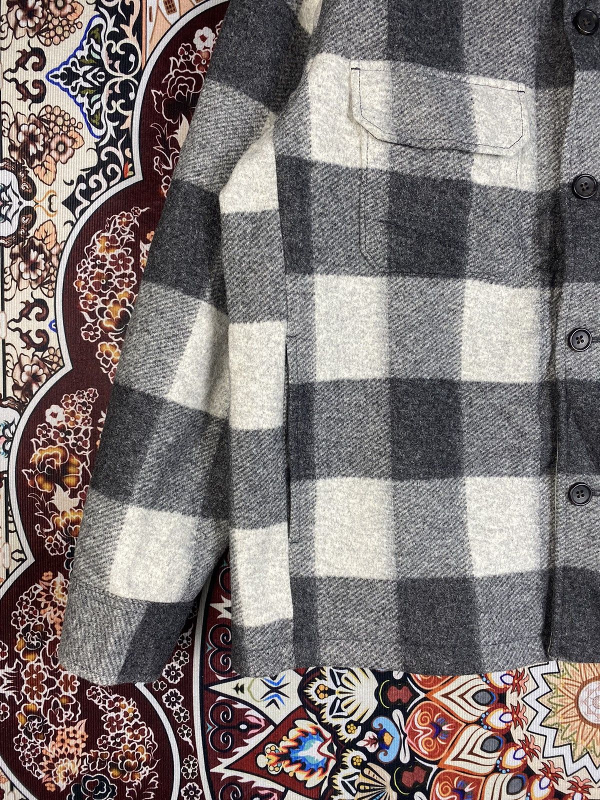 Flannel × Japanese Brand × Uniqlo Uniqlo Flannel Heavy Plaid Shirt Button Up Size US L / EU 52-54 / 3 - 4 Thumbnail