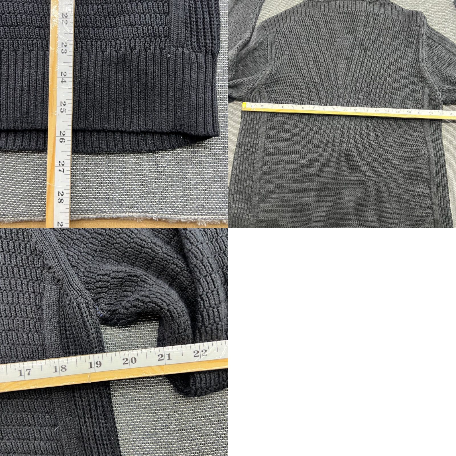 Belstaff Belstaff Knitted Full Zip Up Cardigan Mens XL Black TurtleNeck Cotton Shirt Size US XL / EU 56 / 4 - 9 Thumbnail