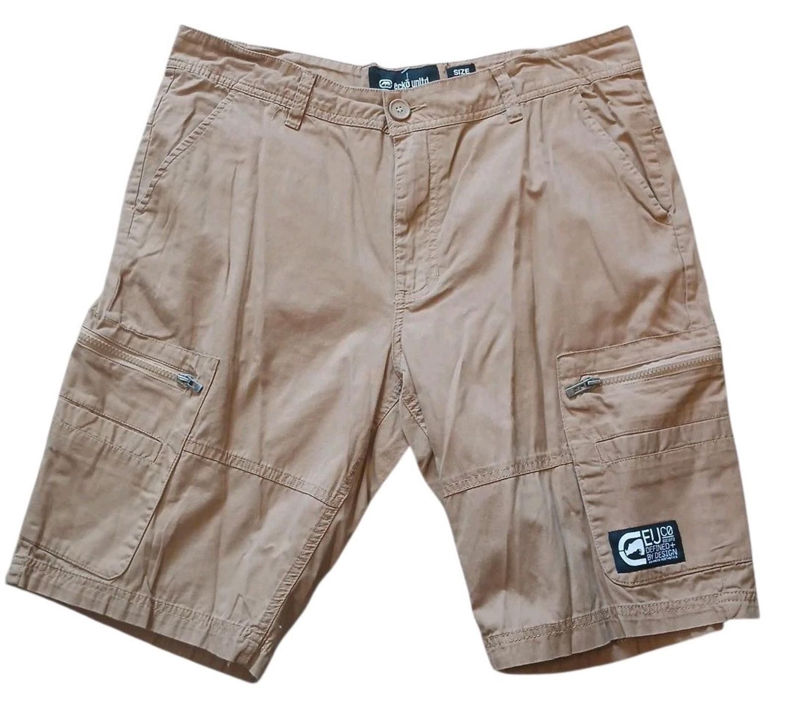 Ecko Unltd. Ecko Unlimited Cargo Khaki Cargo Shorts Men's 34.5x11 Y2K Size US 34 / EU 50 - 1 Thumbnail