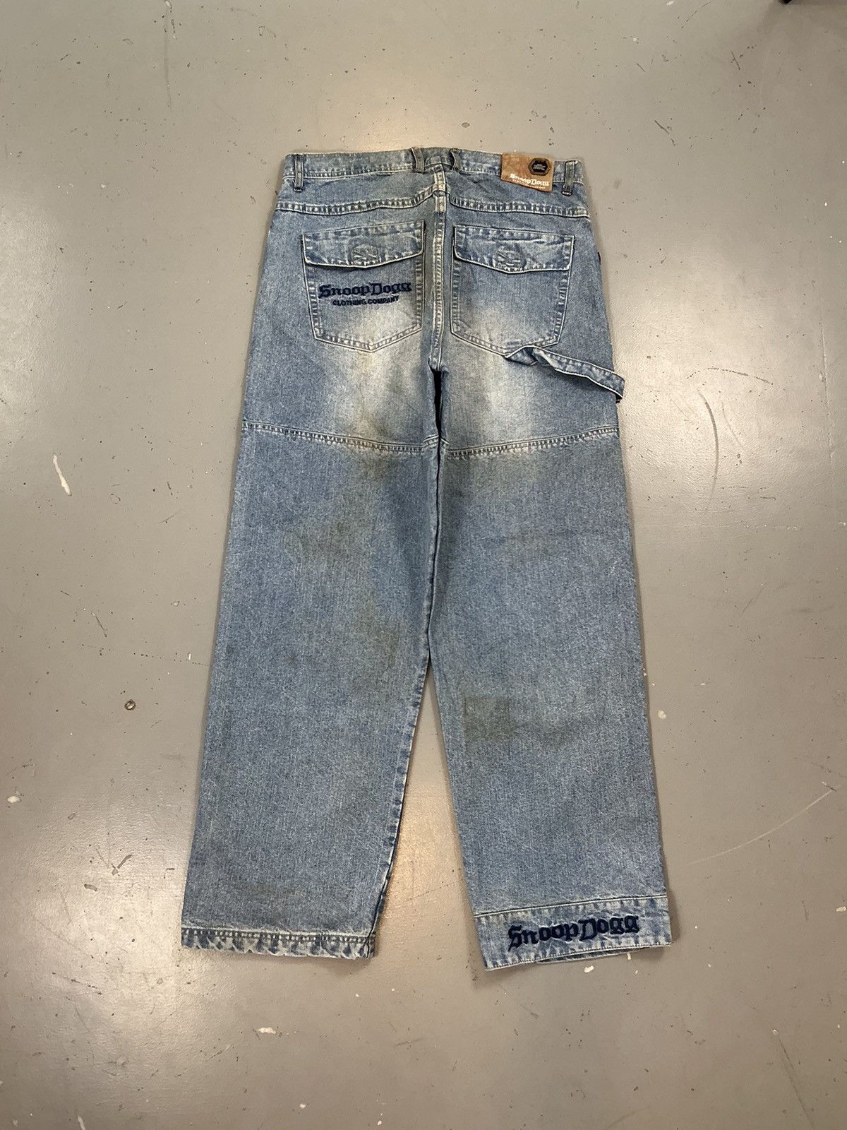 Snoop Dogg × Vintage Vintage snoop dogg big pocket SpellOut embroidered denim Size US 36 / EU 52 - 9 Thumbnail