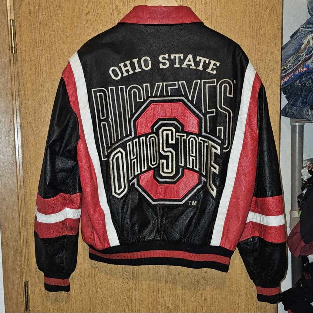 Vintage Vintage Ohio State leather jacket | Grailed