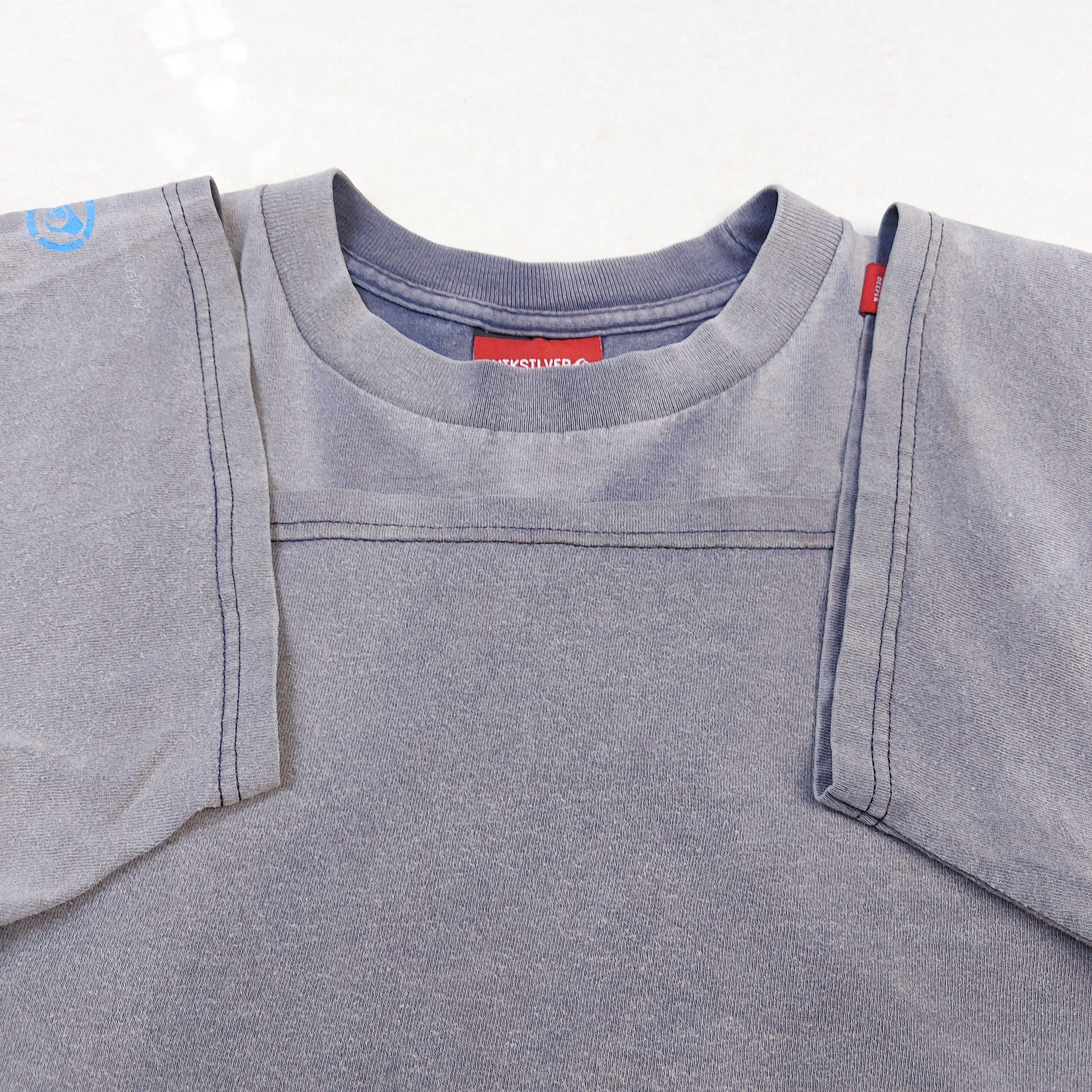 Quiksilver Vintage 90s Quiksilver Surf Skate Gradient Sun Faded TEE Size US XL / EU 56 / 4 - 9 Thumbnail
