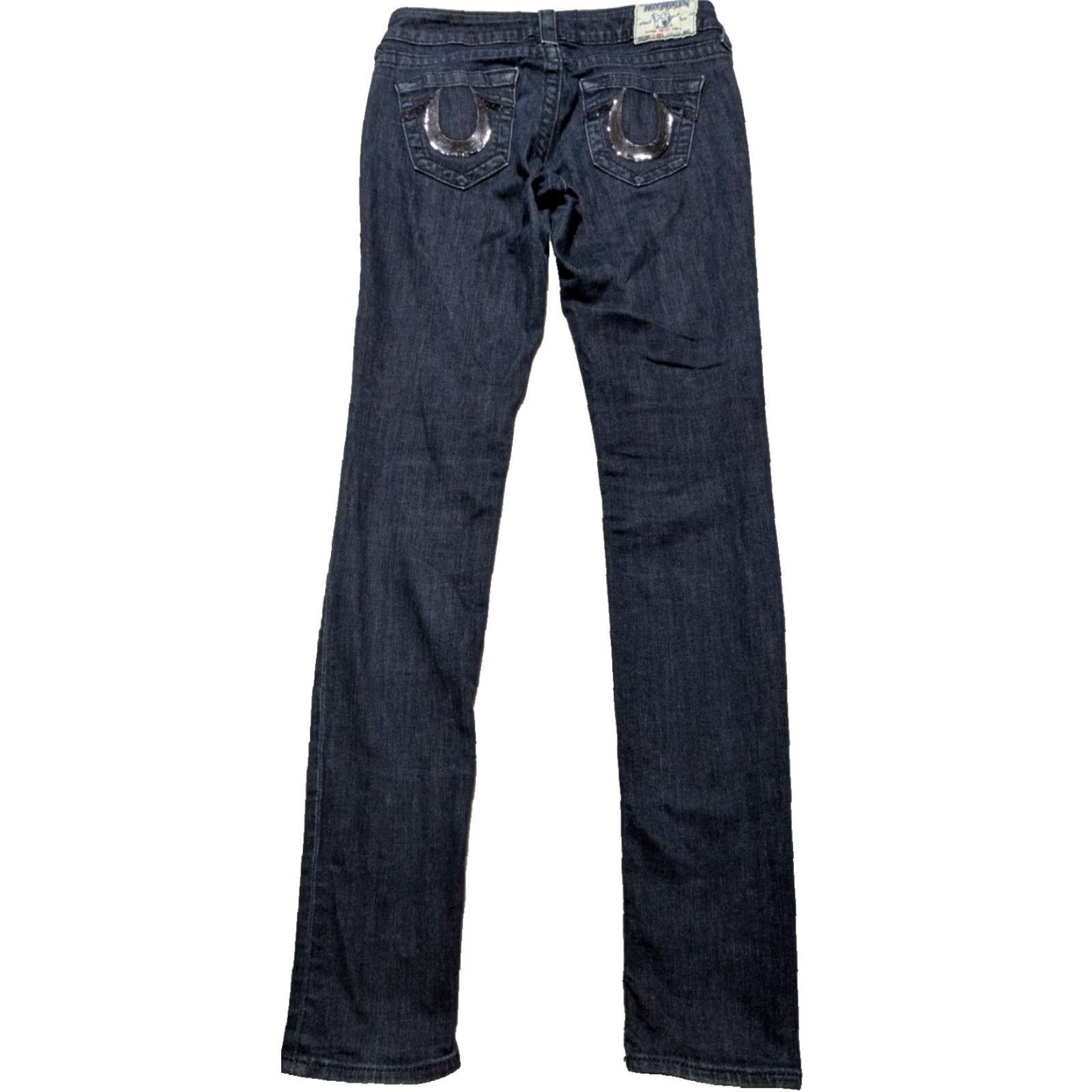 True Religion TRUE RELIGION SKINNY Denim Blue Jeans 27 5-Pocket USA Women Recycled? Size 27" / US 4 / IT 40 - 2 Thumbnail