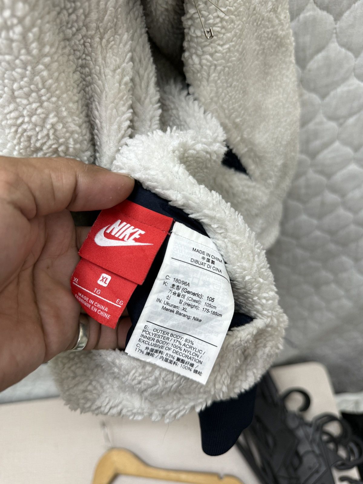 Nike 🔥🔥🔥ARCHIVE NIKE SWOOSH REVERSIBLE JACKET Size US L / EU 52-54 / 3 - 11 Thumbnail