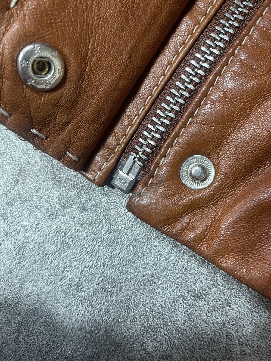 Vintage 🔥Offers🔥Vintage Y2K Real Genuine Leather Jacket Boxy Solid Size S / US 4 / IT 40 - 10 Thumbnail