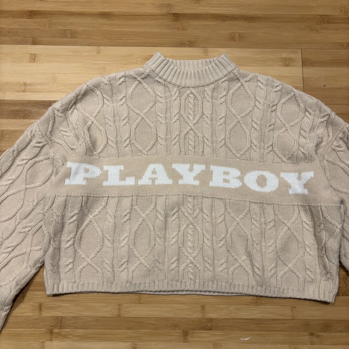 Japanese Brand × Missguided × Playboy Playboy x Missguided Women's Cropped Knit Sweater Size S / US 4 / IT 40 - 2 Thumbnail