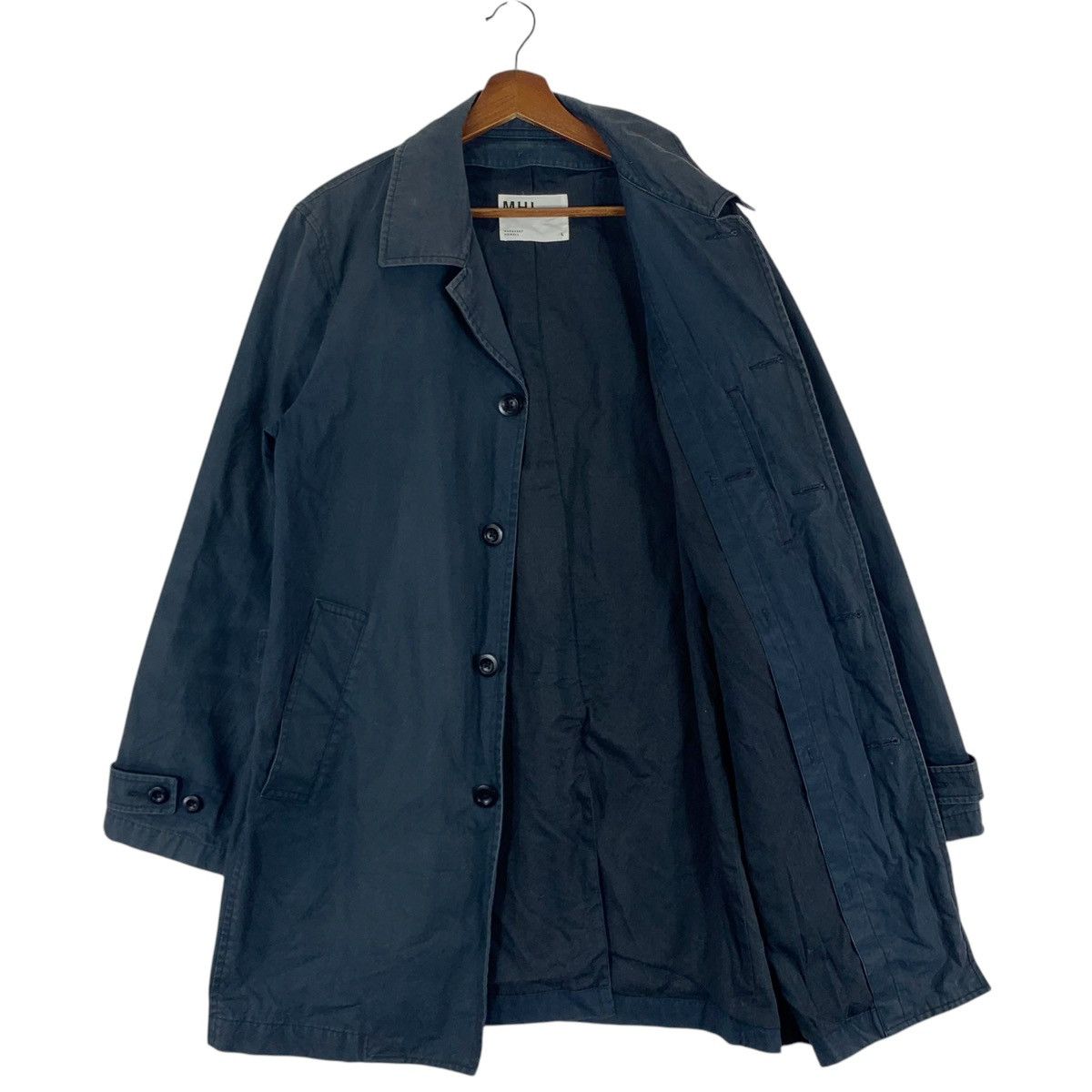 Margaret Howell VINTAGE MARGARET HOWELL BLACK OVERCOAT Size US L / EU 52-54 / 3 - 4 Thumbnail