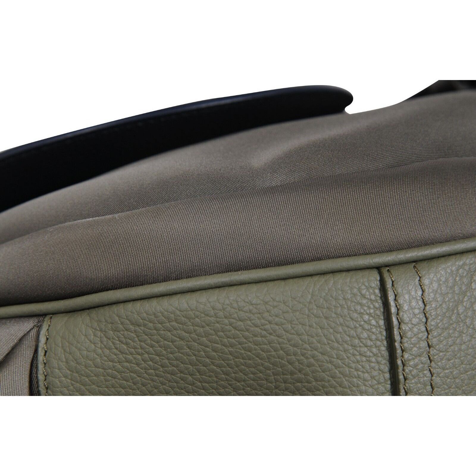 Dior × Sacai Saddle Messenger Bag Olive Green Navy Blue Leather Size ONE SIZE - 19 Thumbnail