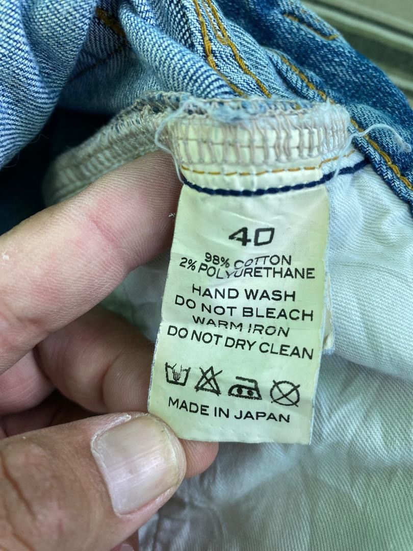 Japanese Brand Vtg 90s rare Sadistic Blue japan stonewash denim Size US 34 / EU 50 - 9 Thumbnail