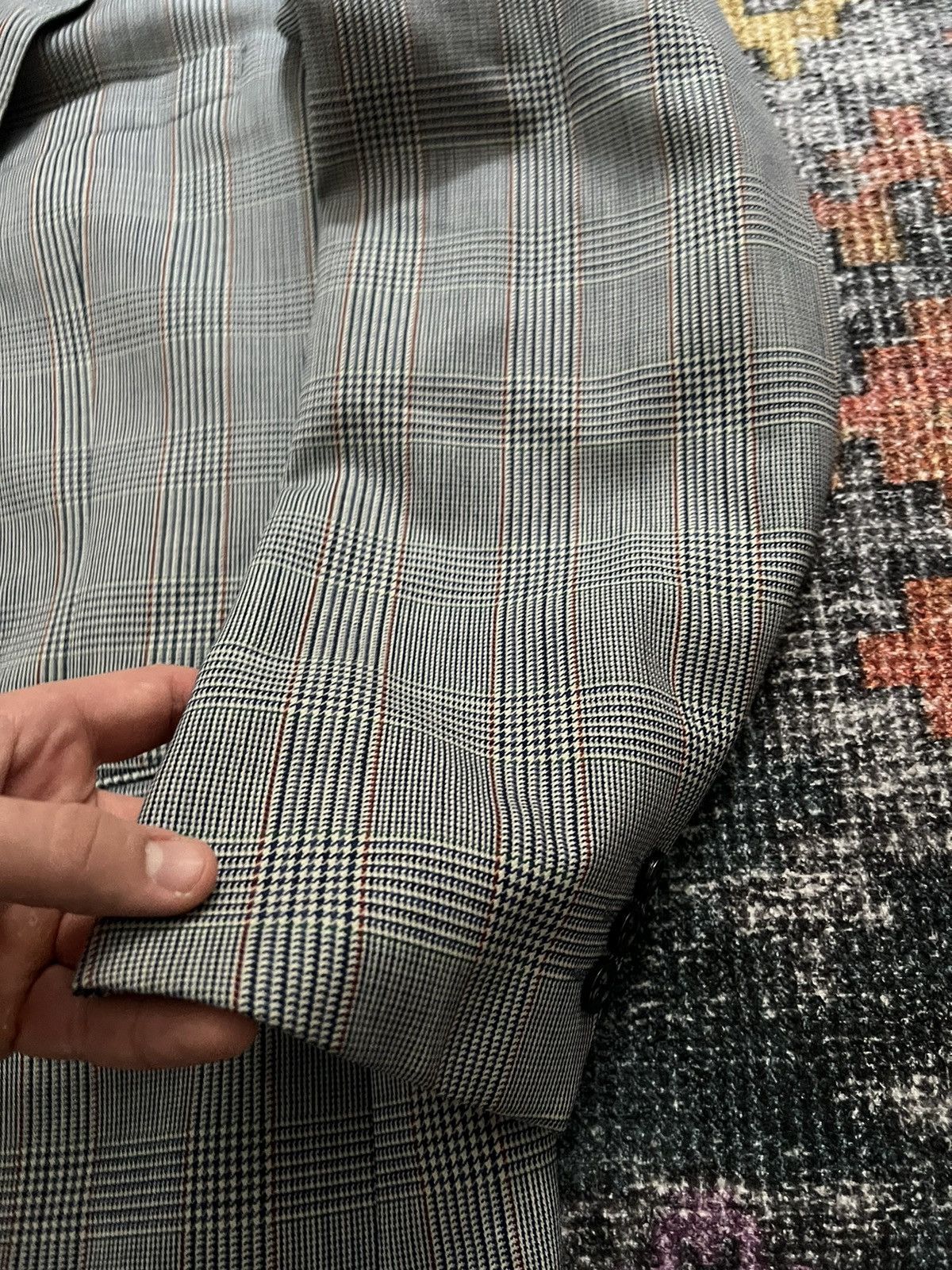 Burberry × Vintage ‼️VINTAGE BURBERRY 100%WOOL/VISCOSE ARCHIVAL BLAZER‼️ Size 46R - 11 Thumbnail
