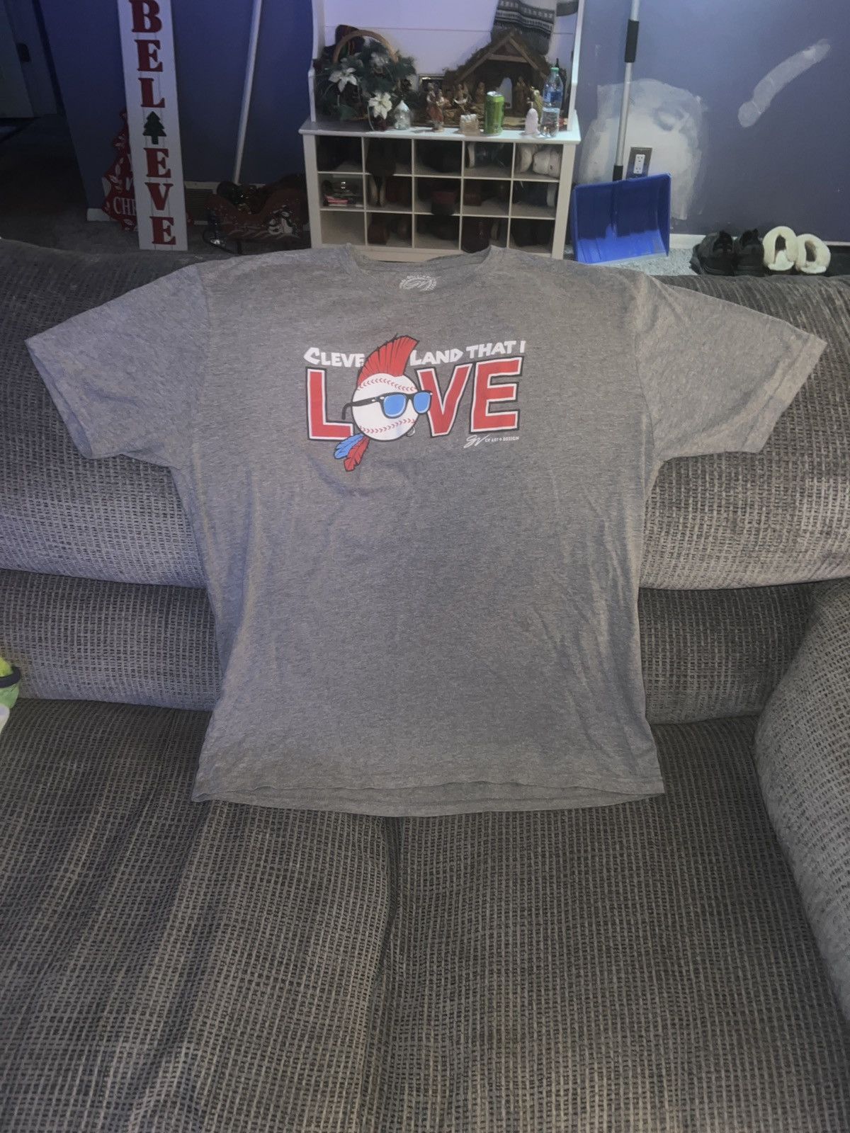 Hypebeast GV Art + Design Cleveland That I Love Cleveland Indians Tee Size US XXL / EU 58 / 5 - 1 Thumbnail