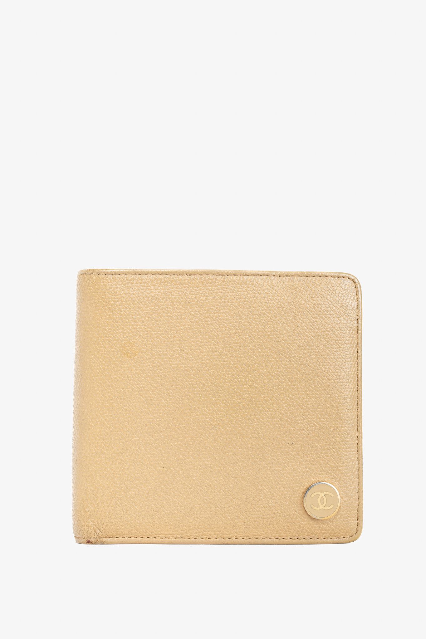 Chanel Chanel Camel Caviar Leather CC-Logo Bifold Wallet Size ONE SIZE - 1 Thumbnail